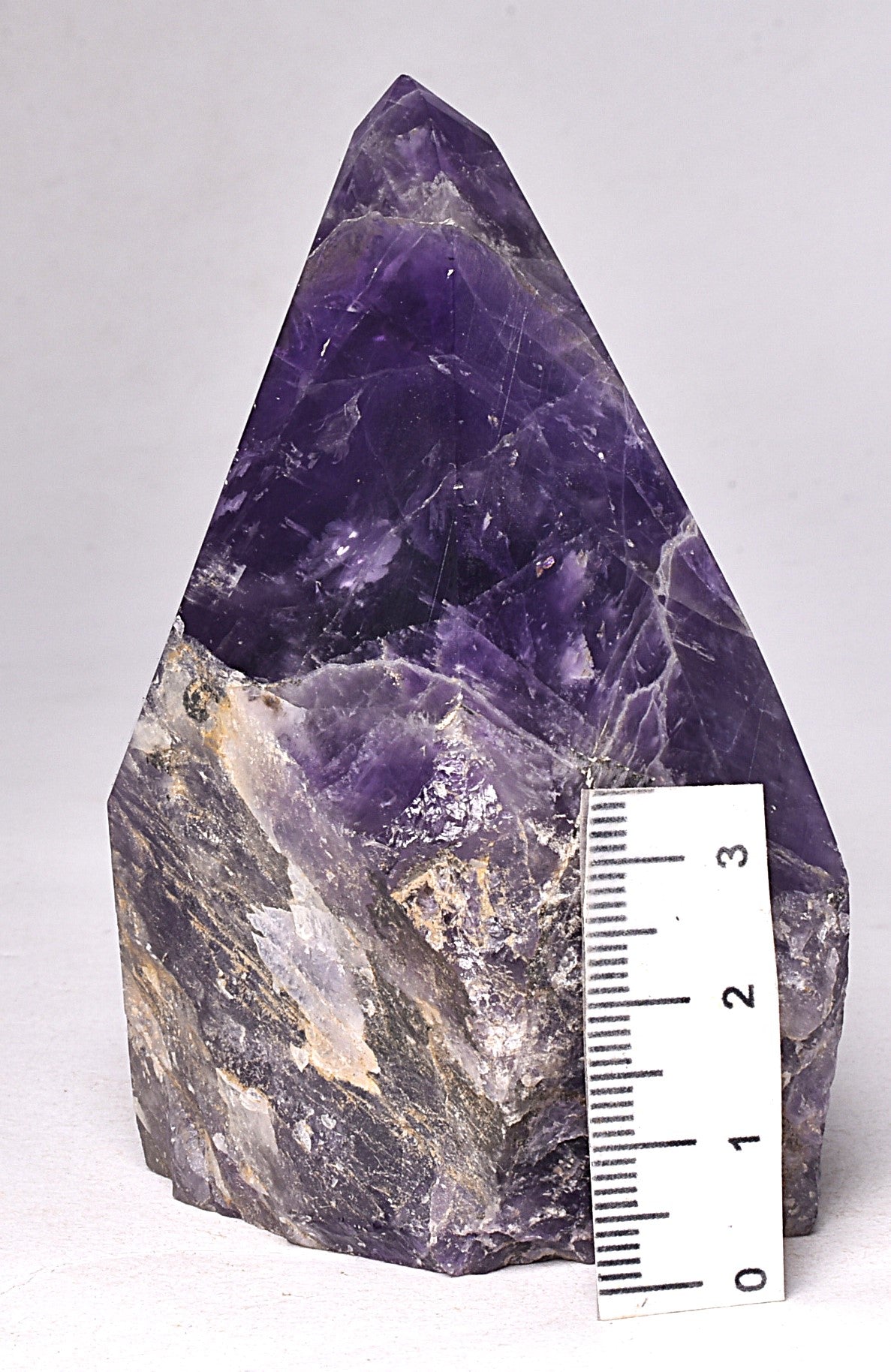 AMETHYST POINT, ROUGH BASE P998