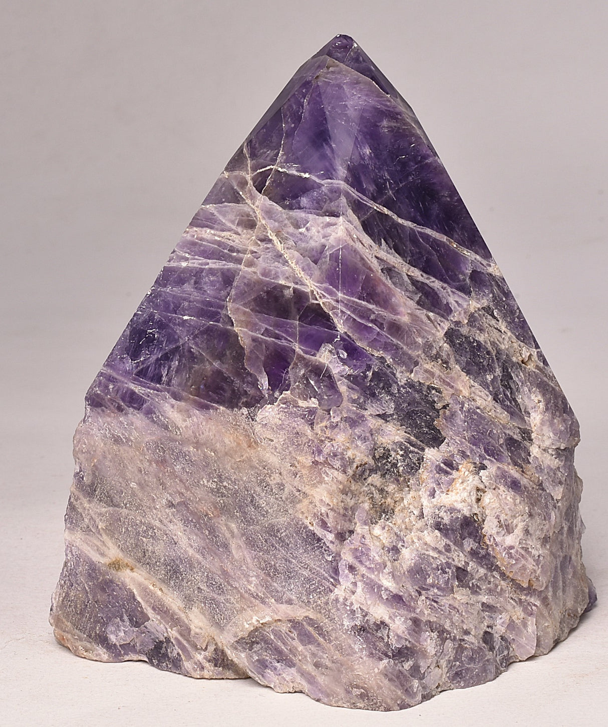 AMETHYST POINT, ROUGH BASE P999
