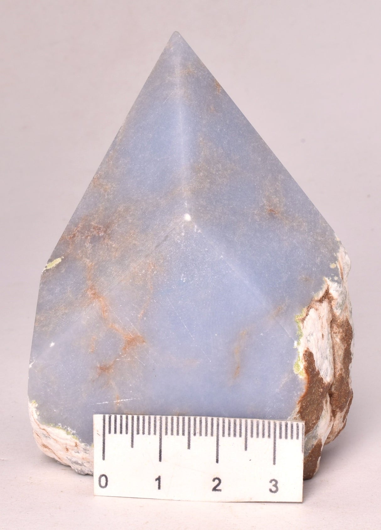 ANGELITE POINT, ROUGH BASE P664