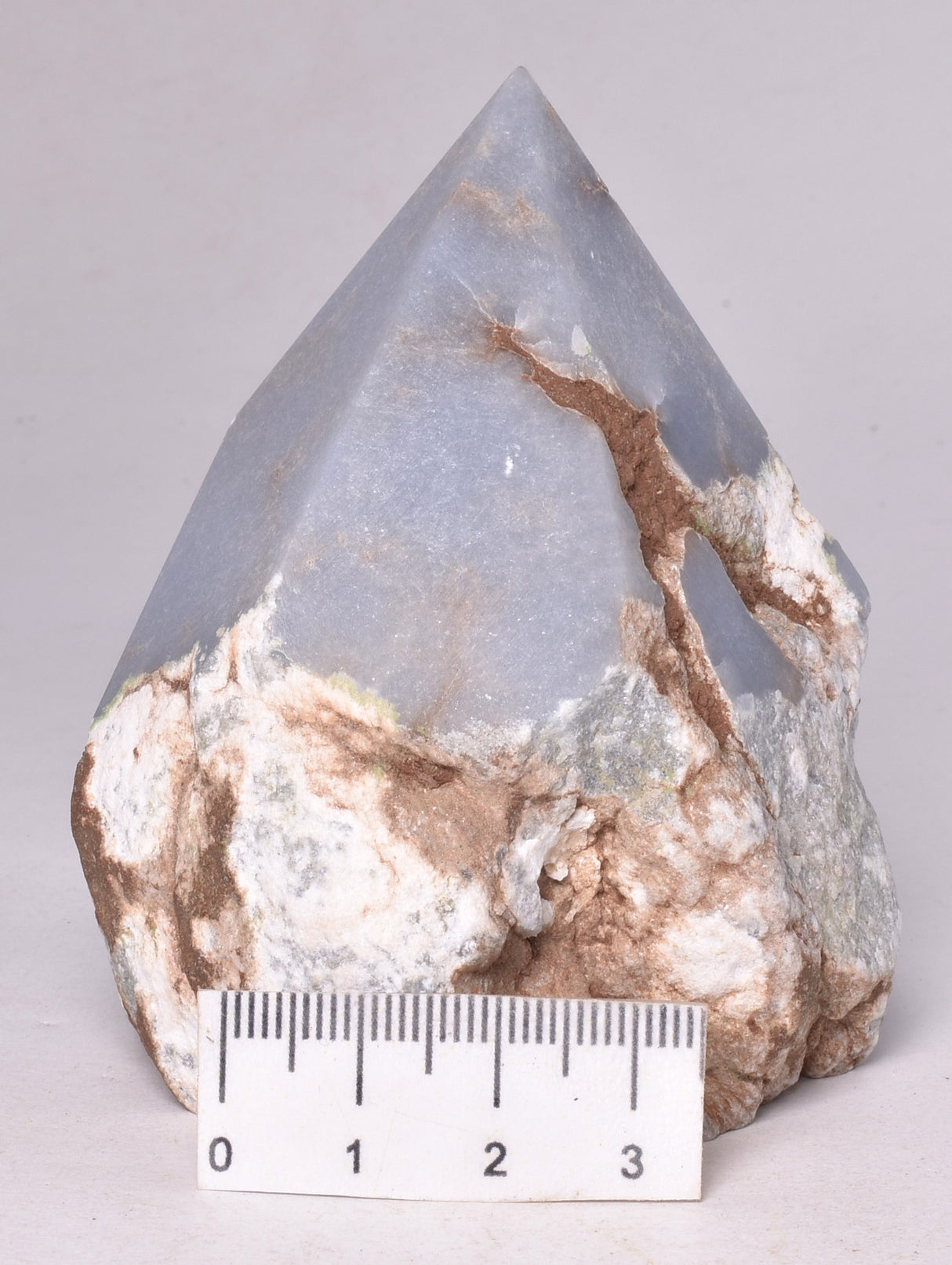 ANGELITE POINT, ROUGH BASE P664