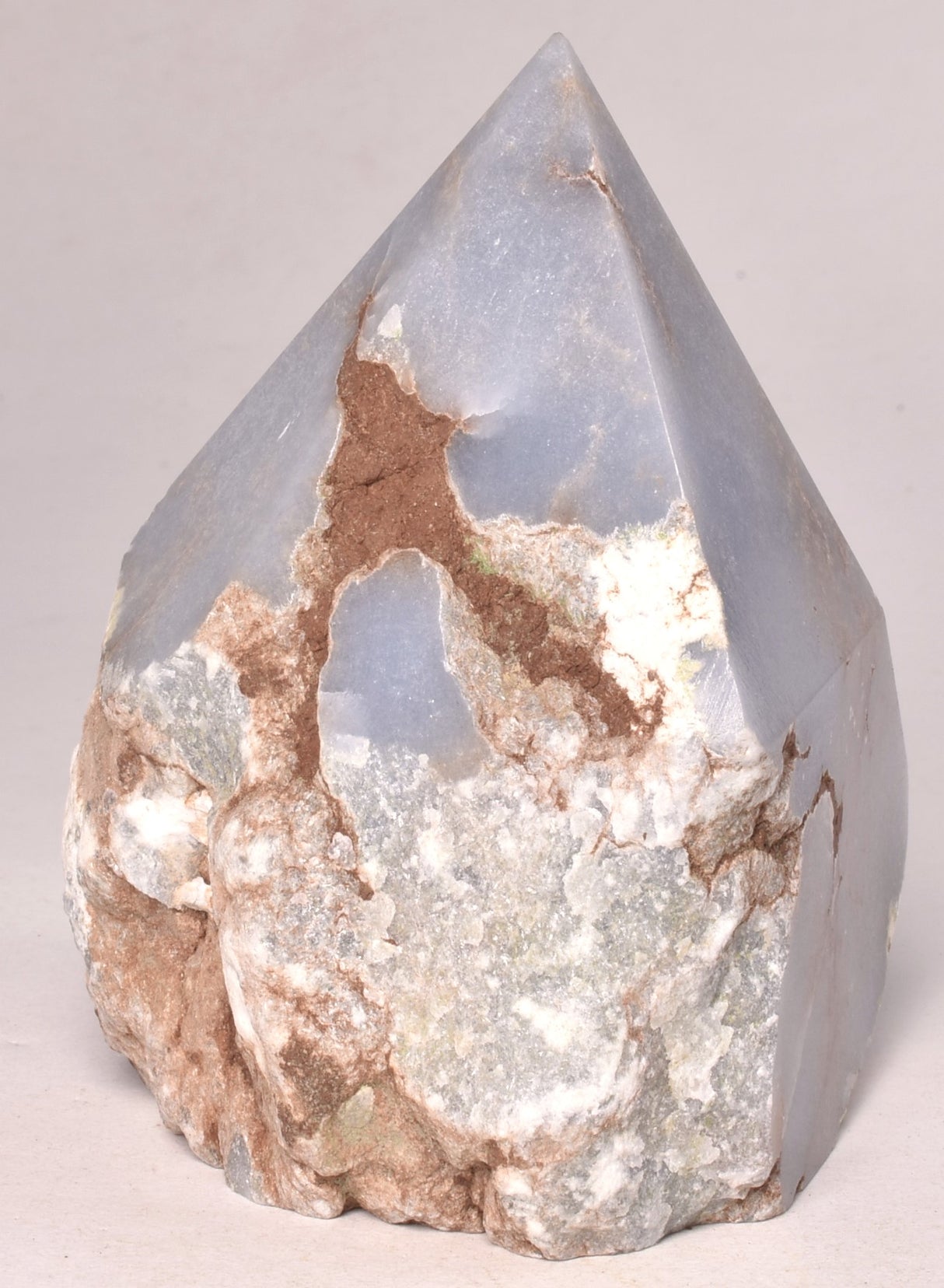 ANGELITE POINT, ROUGH BASE P664