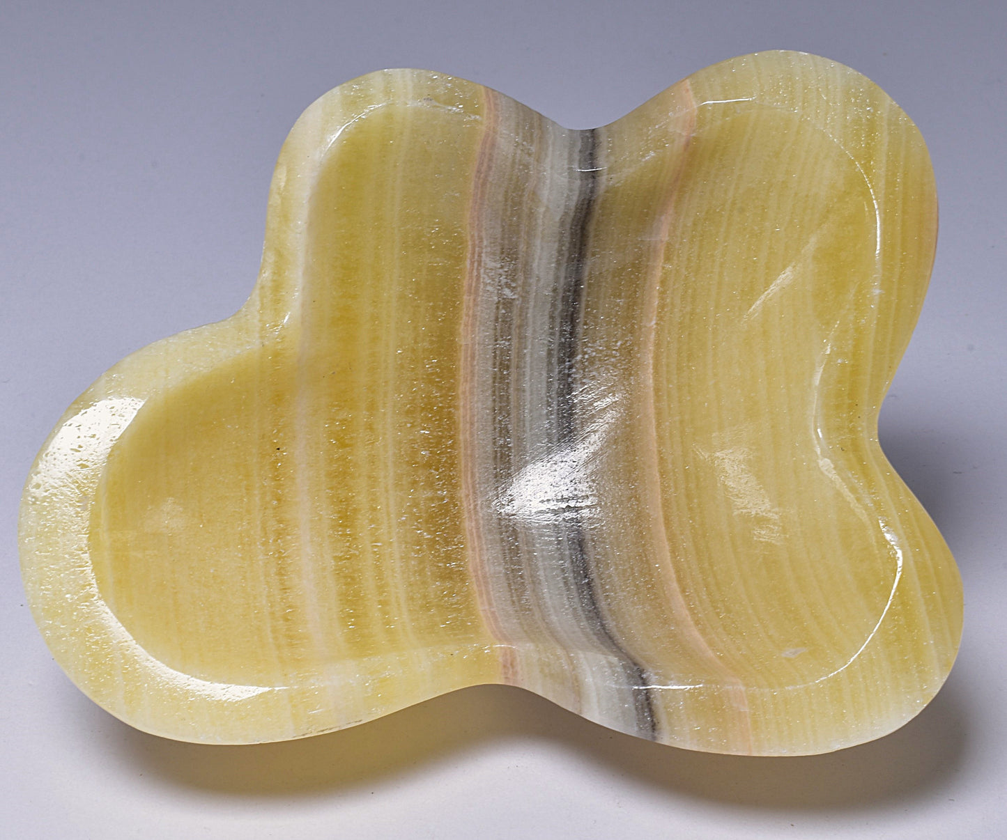 ARAGONITE DISH CARVING 9CM P2048