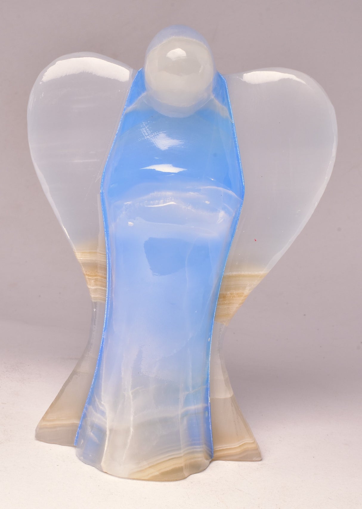 DYED ONYX ANGEL CARVING P464