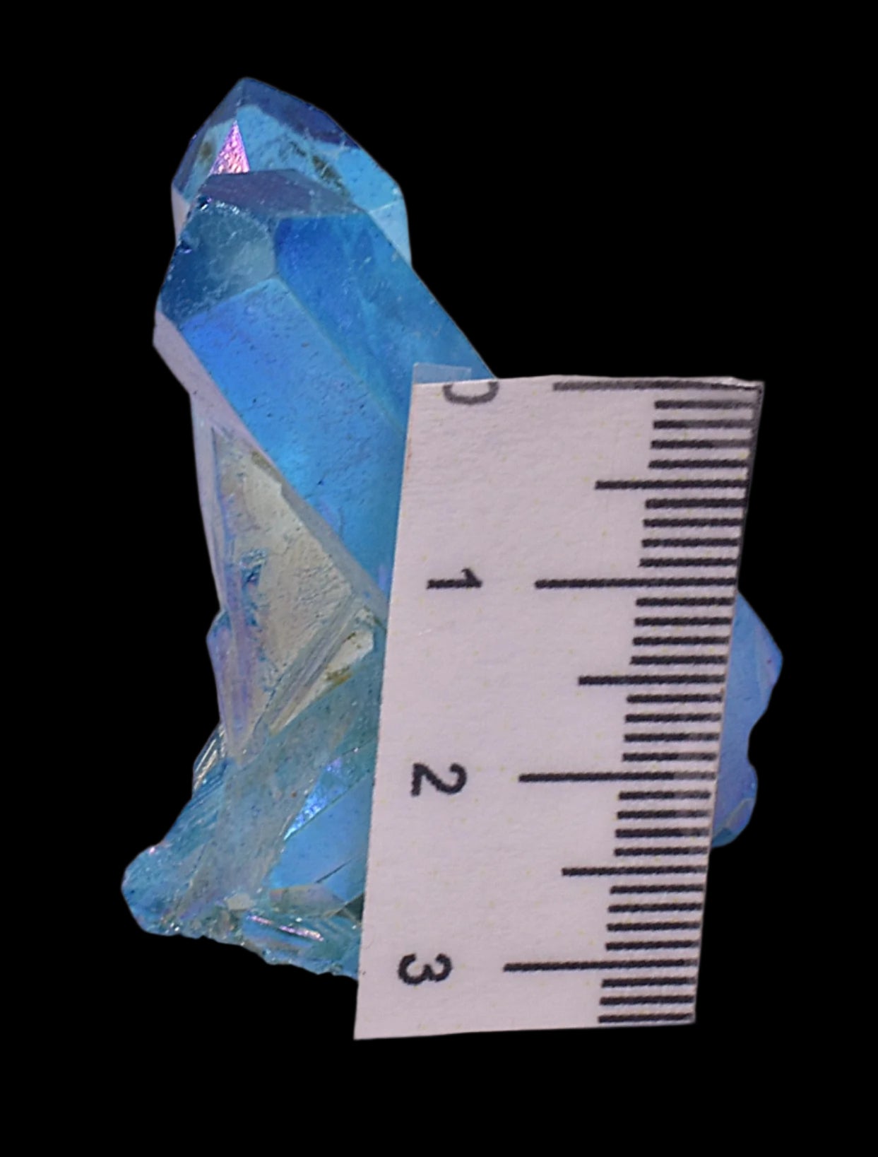 BLUE TITANIUM AURA QUARTZ POINT CLUSTER P2049