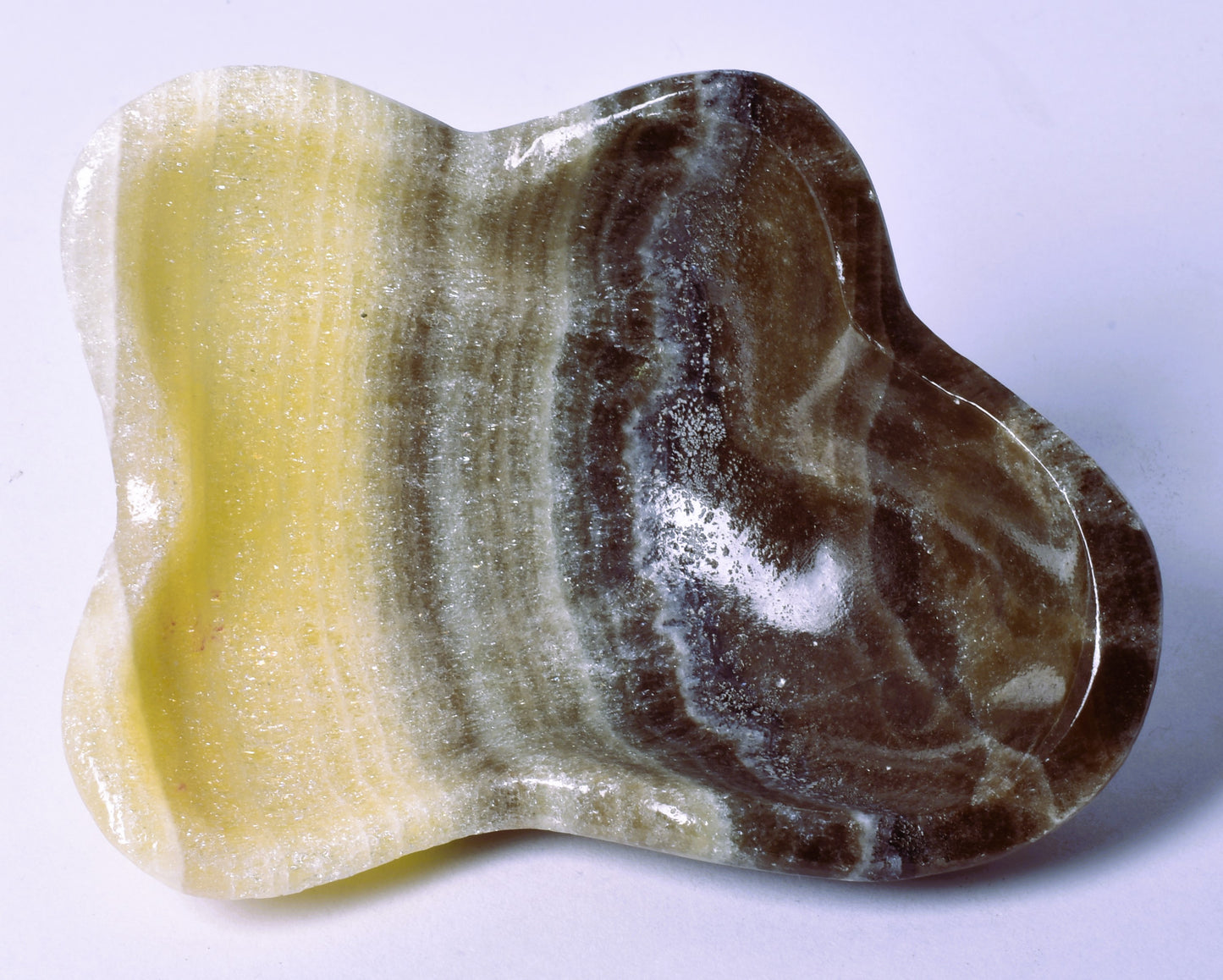 ARAGONITE DISH CARVING 9CM P152