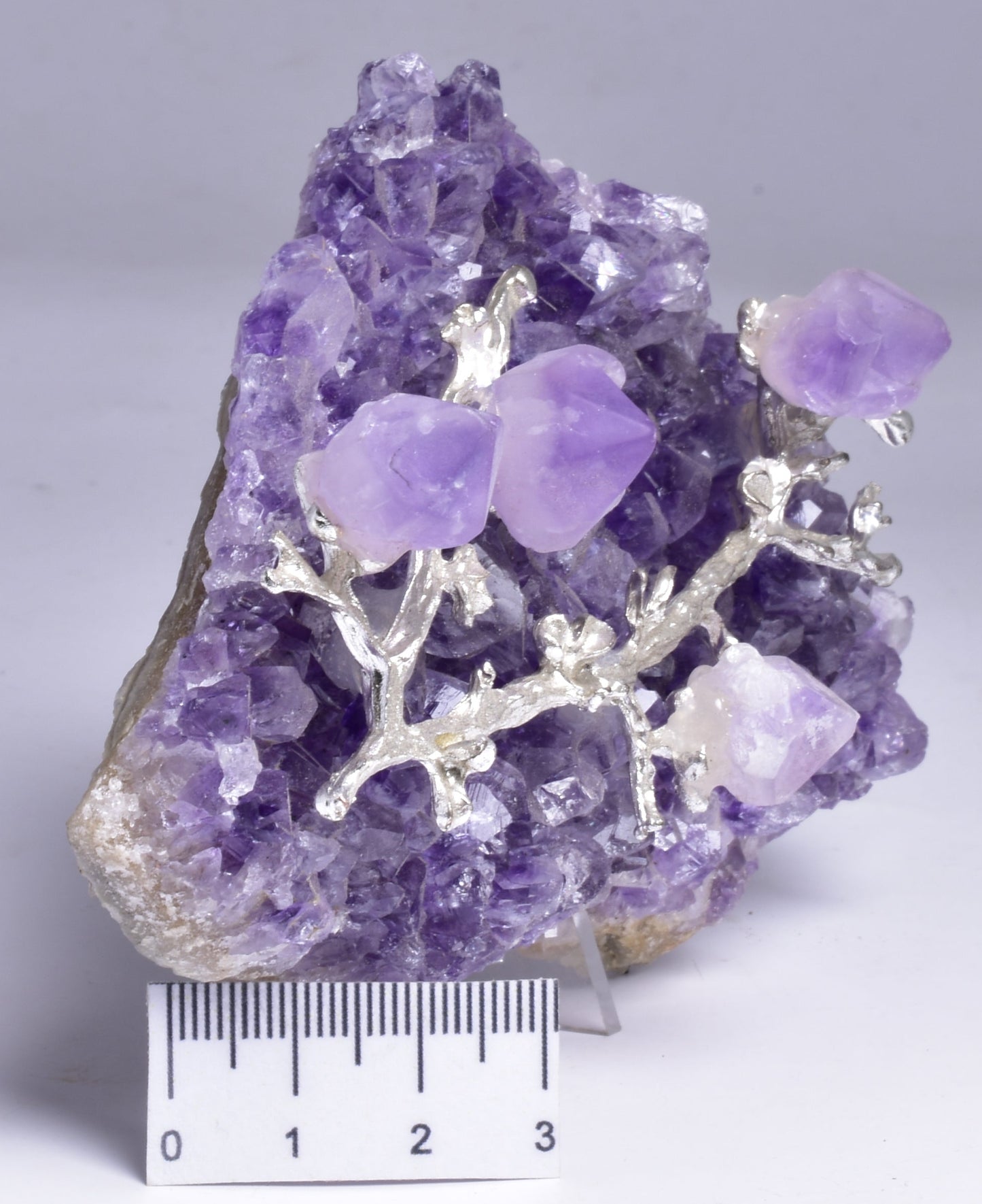 AMETHYST CLUSTER with AMETHYST TREE P559