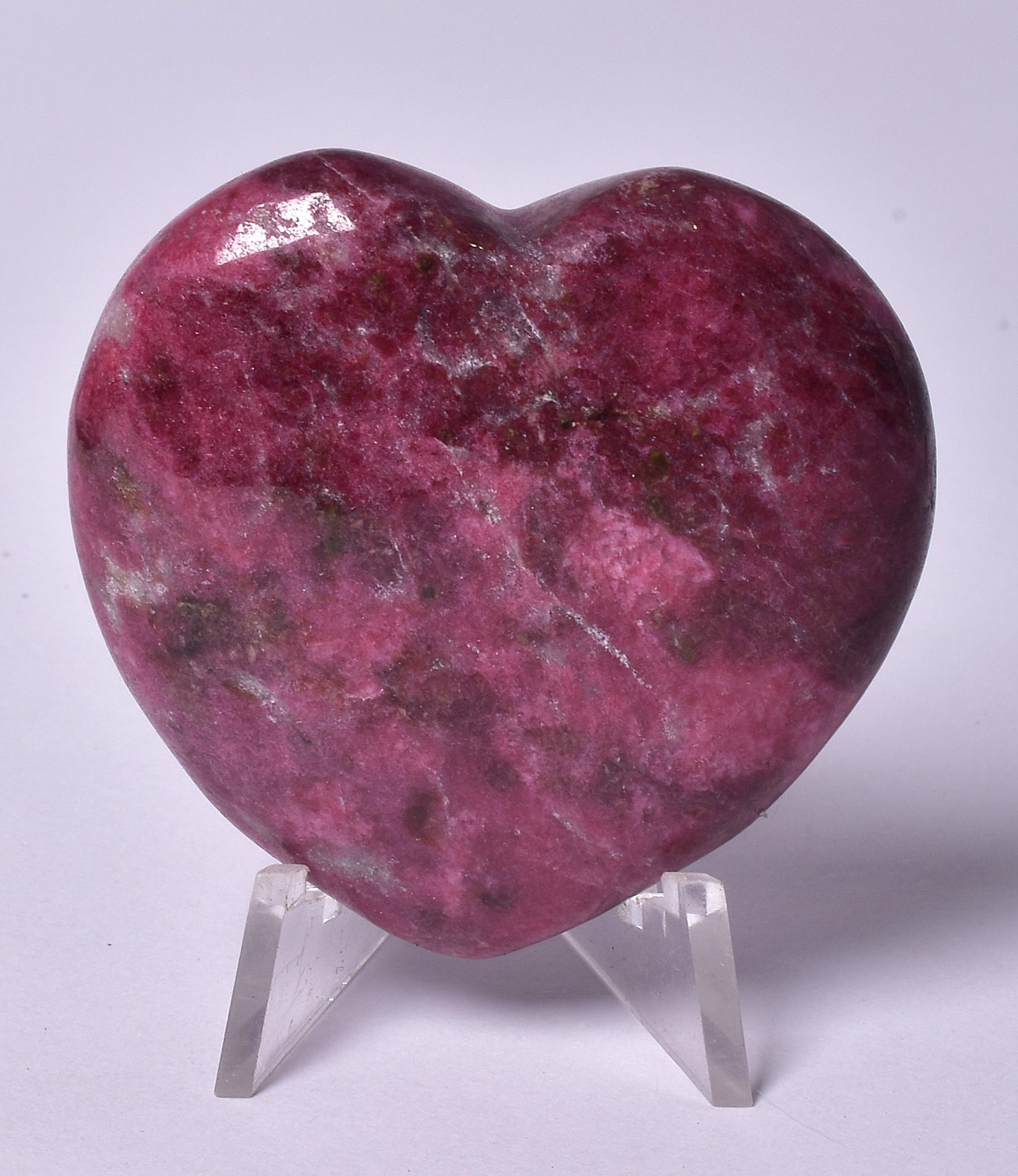 THULITE CRYSTAL HEART CARVING P2067
