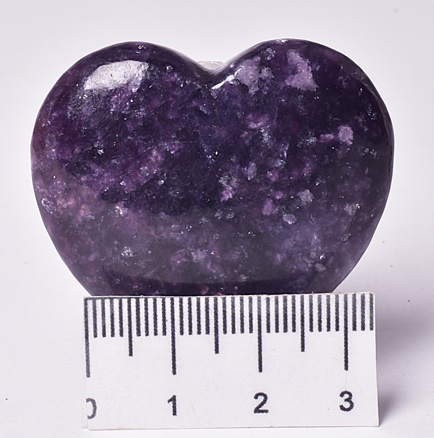 LEPIDOLITE CRYSTAL HEART CARVING P2069
