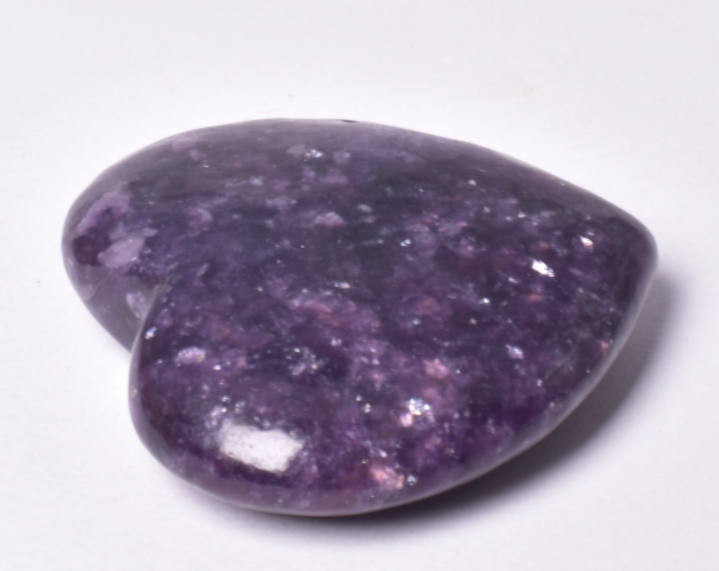 LEPIDOLITE CRYSTAL HEART CARVING P2069