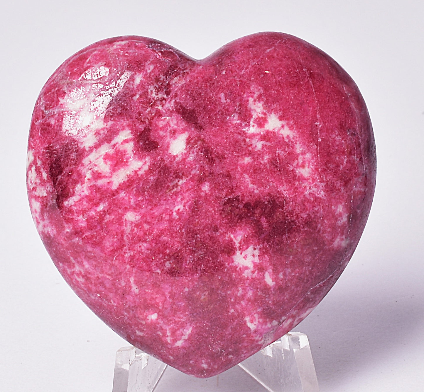 THULITE CRYSTAL HEART CARVING P2068