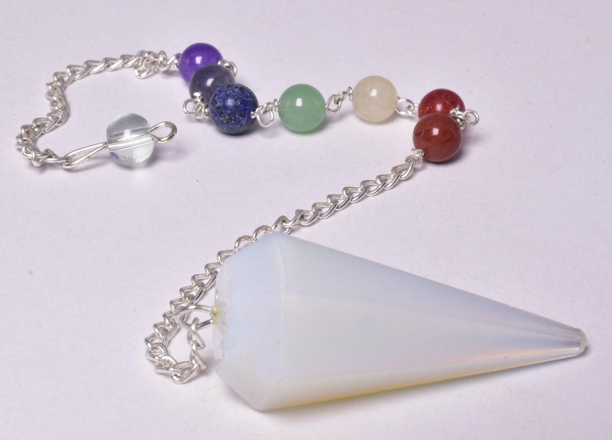 CHAKRA CRYSTAL OPALITE PENDULUM P240