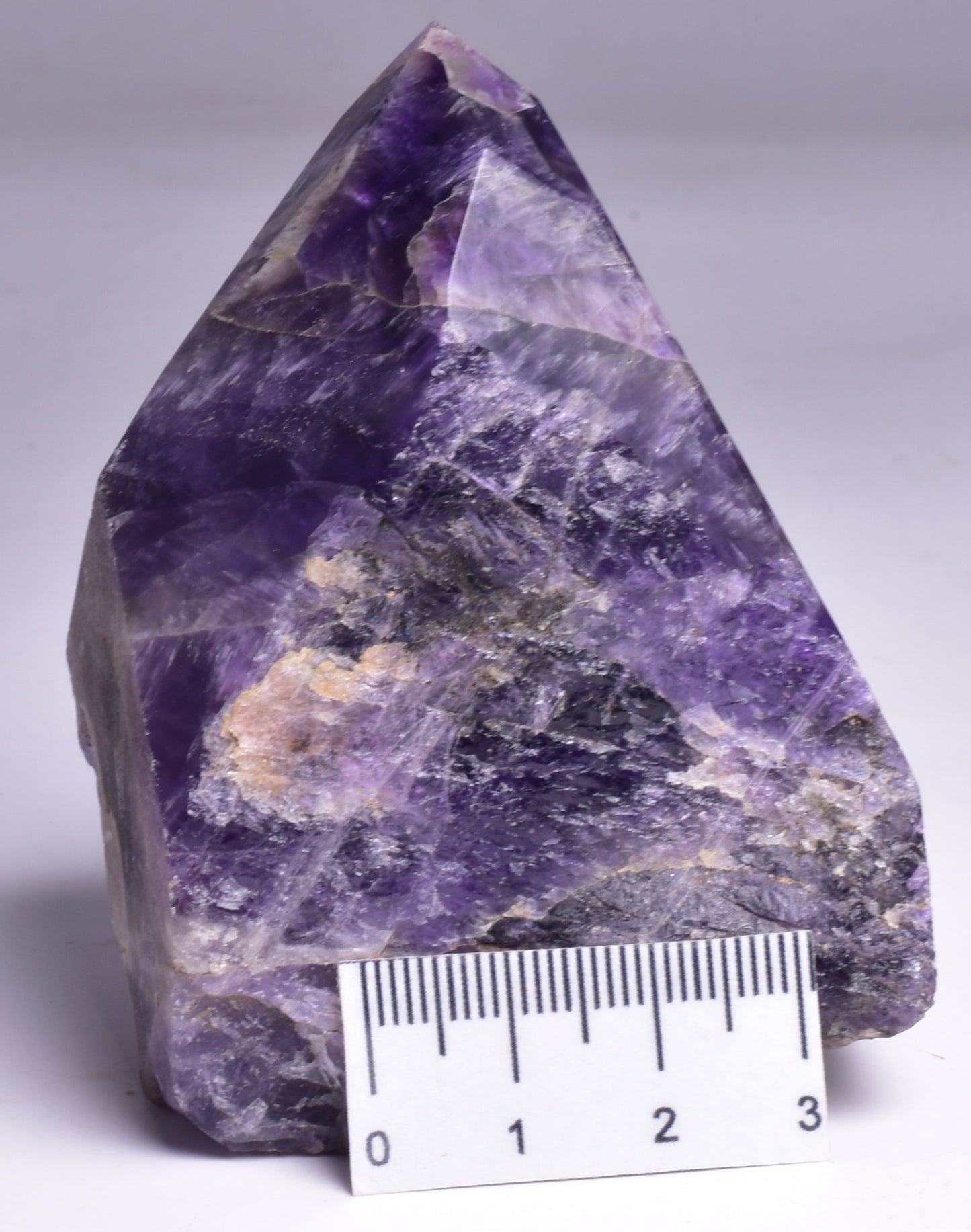 AMETHYST POINT, ROUGH BASE P84