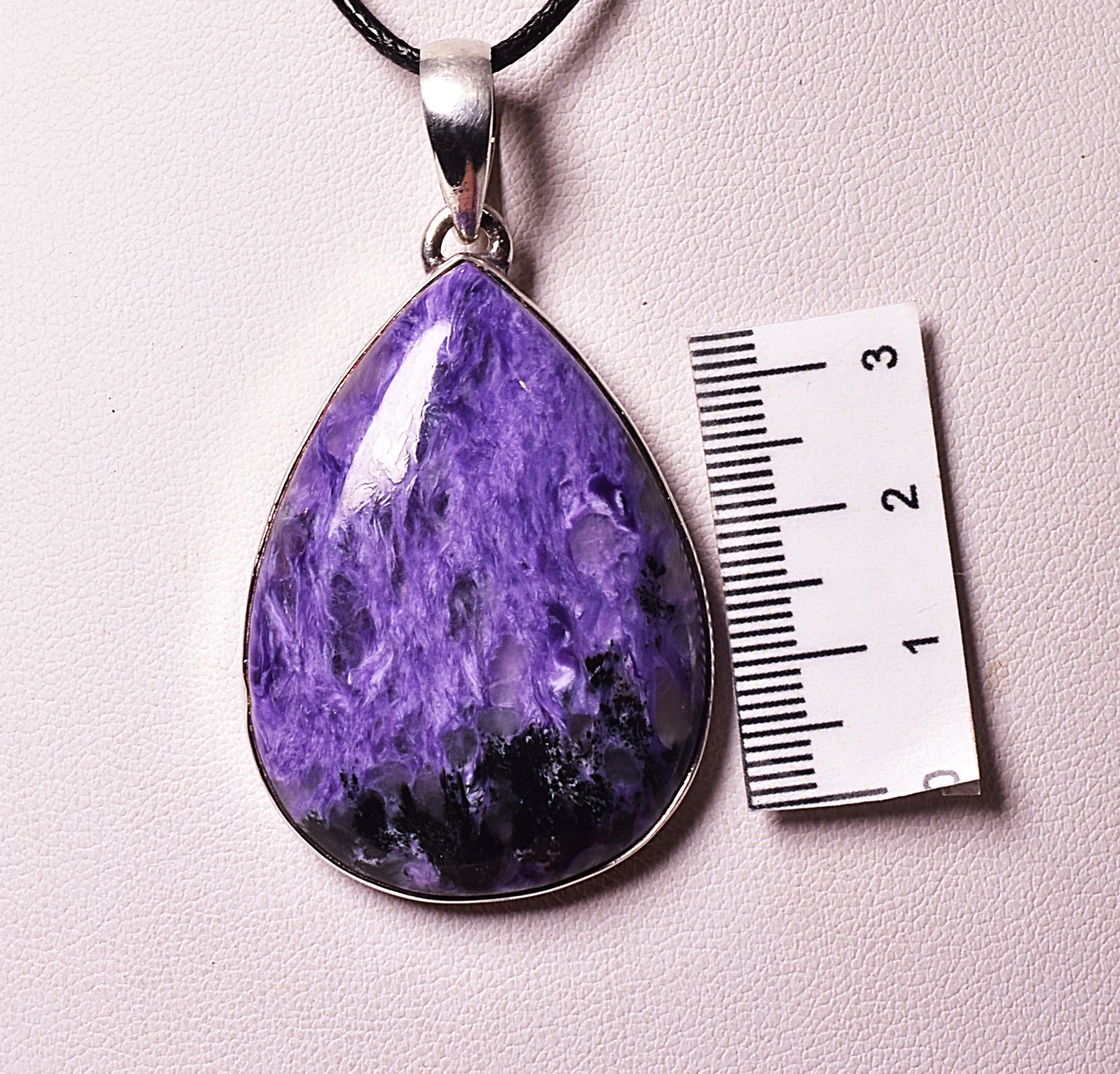 CHAROITE PENDANT set in STERLING SILVER J149