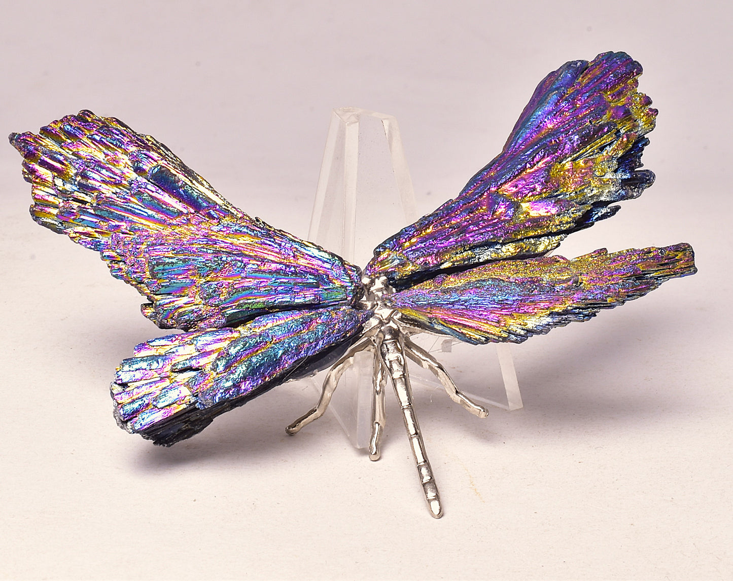 TITANIUM AURA KYANITE DRAGONFLY P569