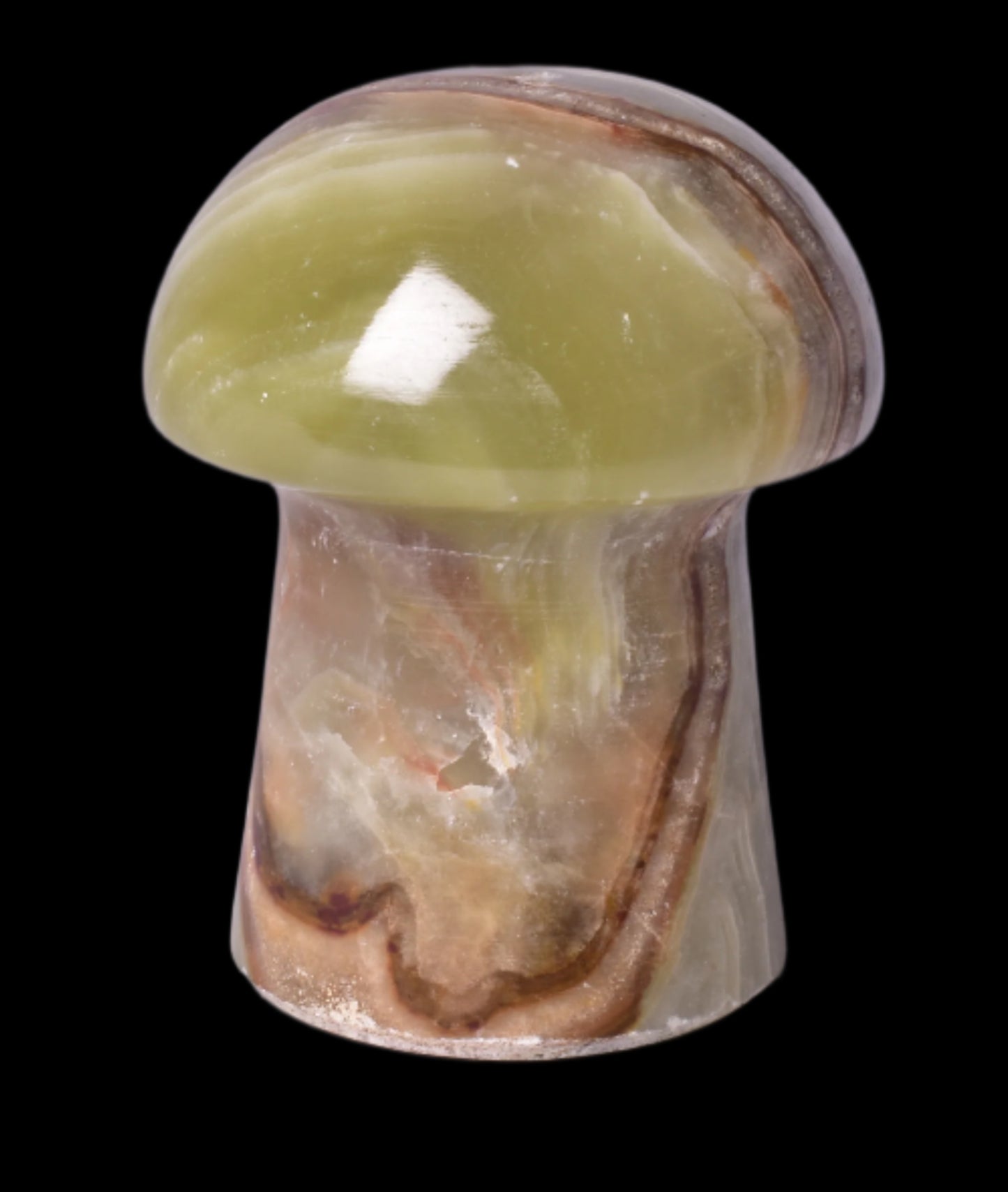 GREEN ONYX TRAVERTINE MUSHROOM P2031