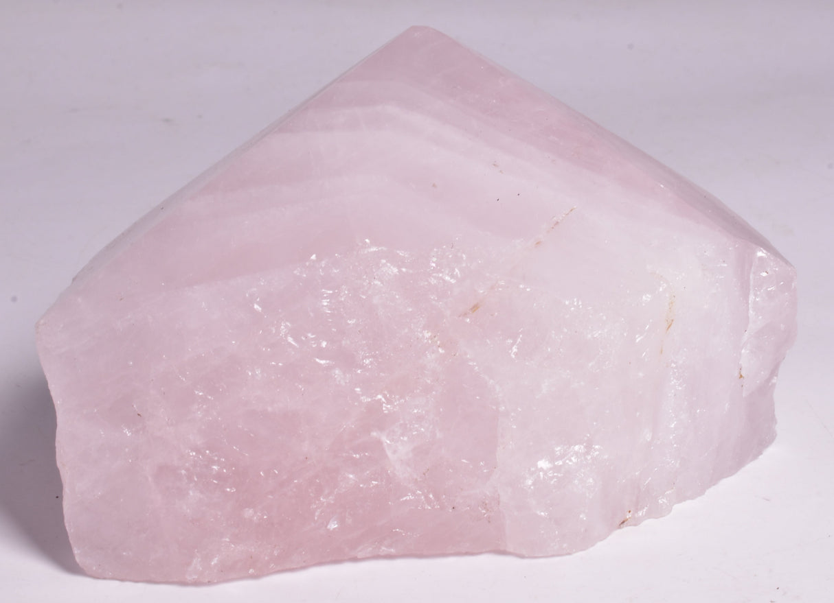 ROSE QUARTZ POINT, ROUGH BASE P85