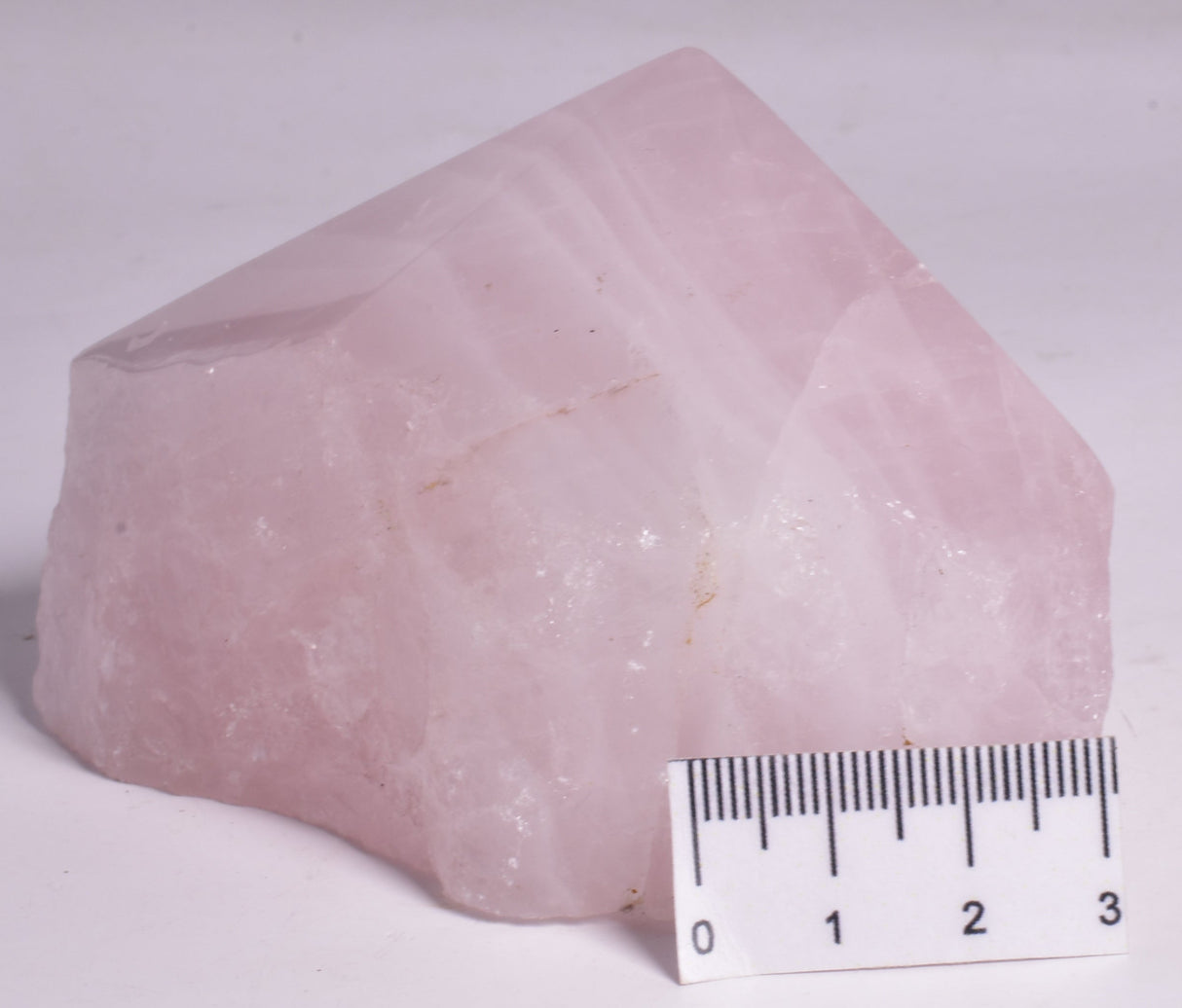 ROSE QUARTZ POINT, ROUGH BASE P85