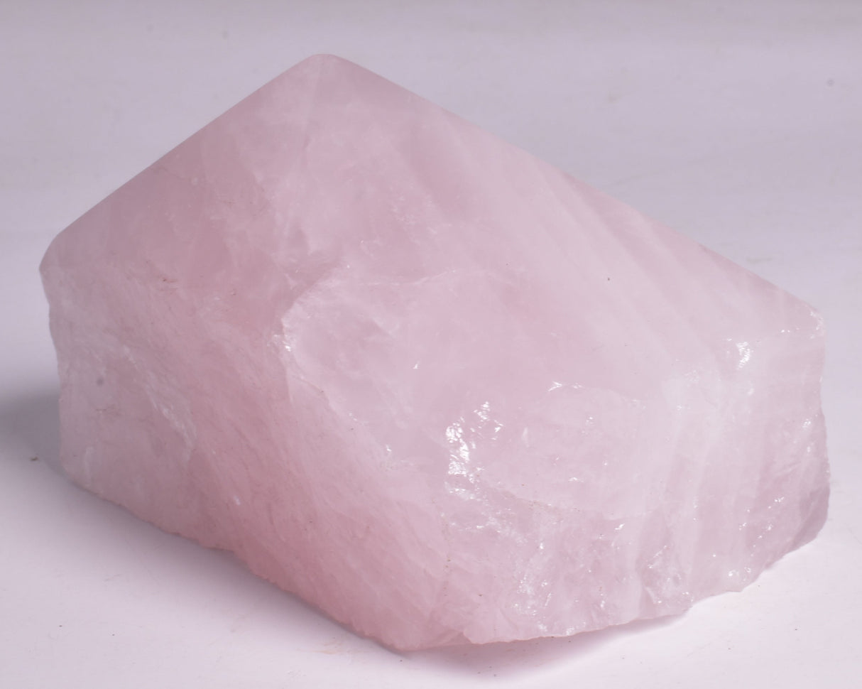 ROSE QUARTZ POINT, ROUGH BASE P85