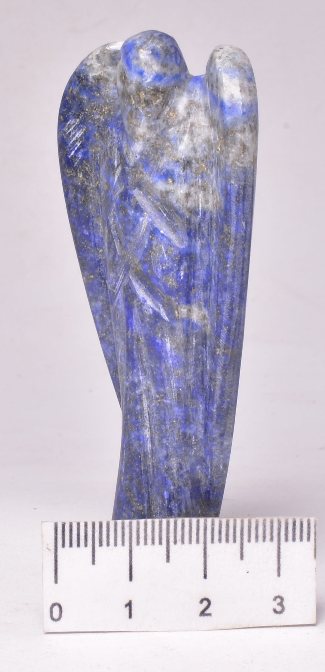 SODALITE CRYSTAL ANGEL CARVING P32