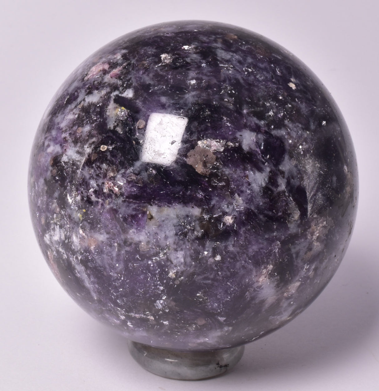 LEPIDOLITE CRYSTAL SPHERE P2078