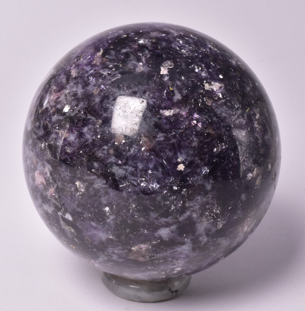 LEPIDOLITE CRYSTAL SPHERE P2078