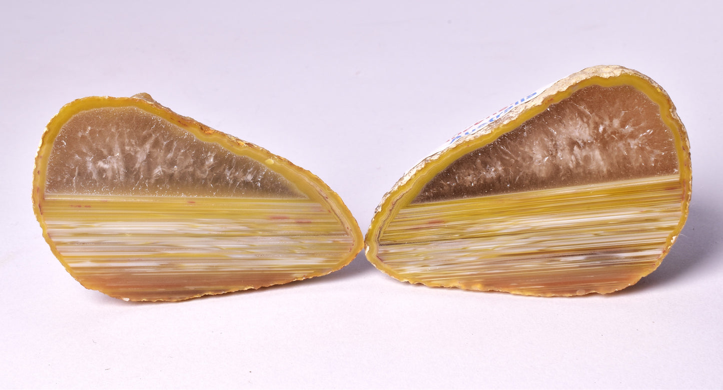 AGATE CREEK, POLISHED AGATE PAIR, AUSTRALIA P620