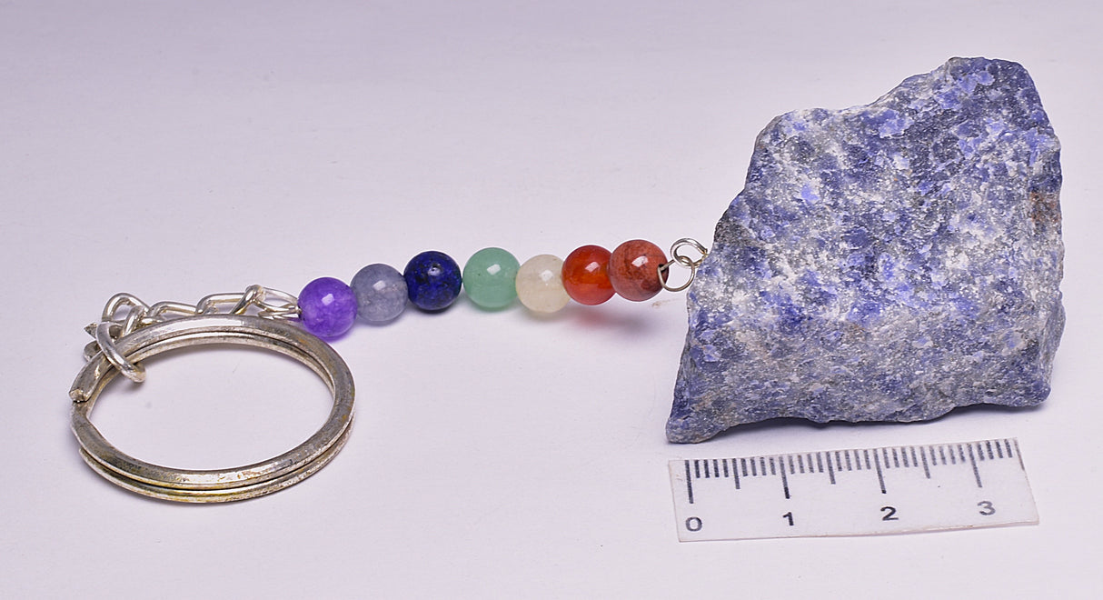 CHAKRA AND SODALITE KEY RING P821