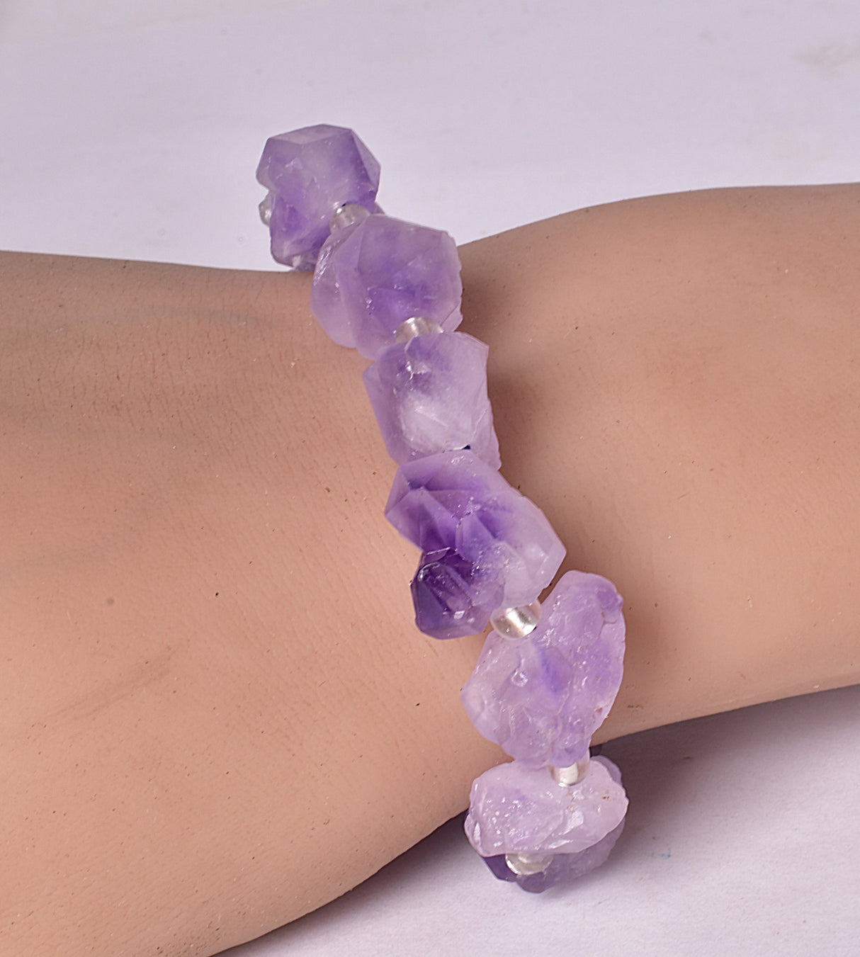 AMETHYST NATURAL POINTS BRACELET J260