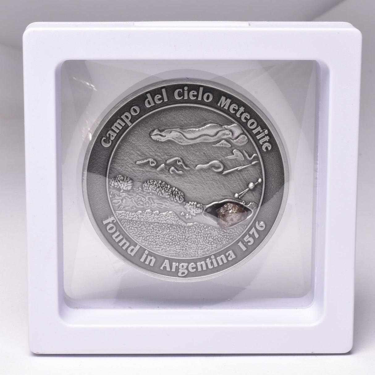 CAMPO DEL CIELO METEORITE SET in COLLECTORS COIN NUMBER 0048 MT227