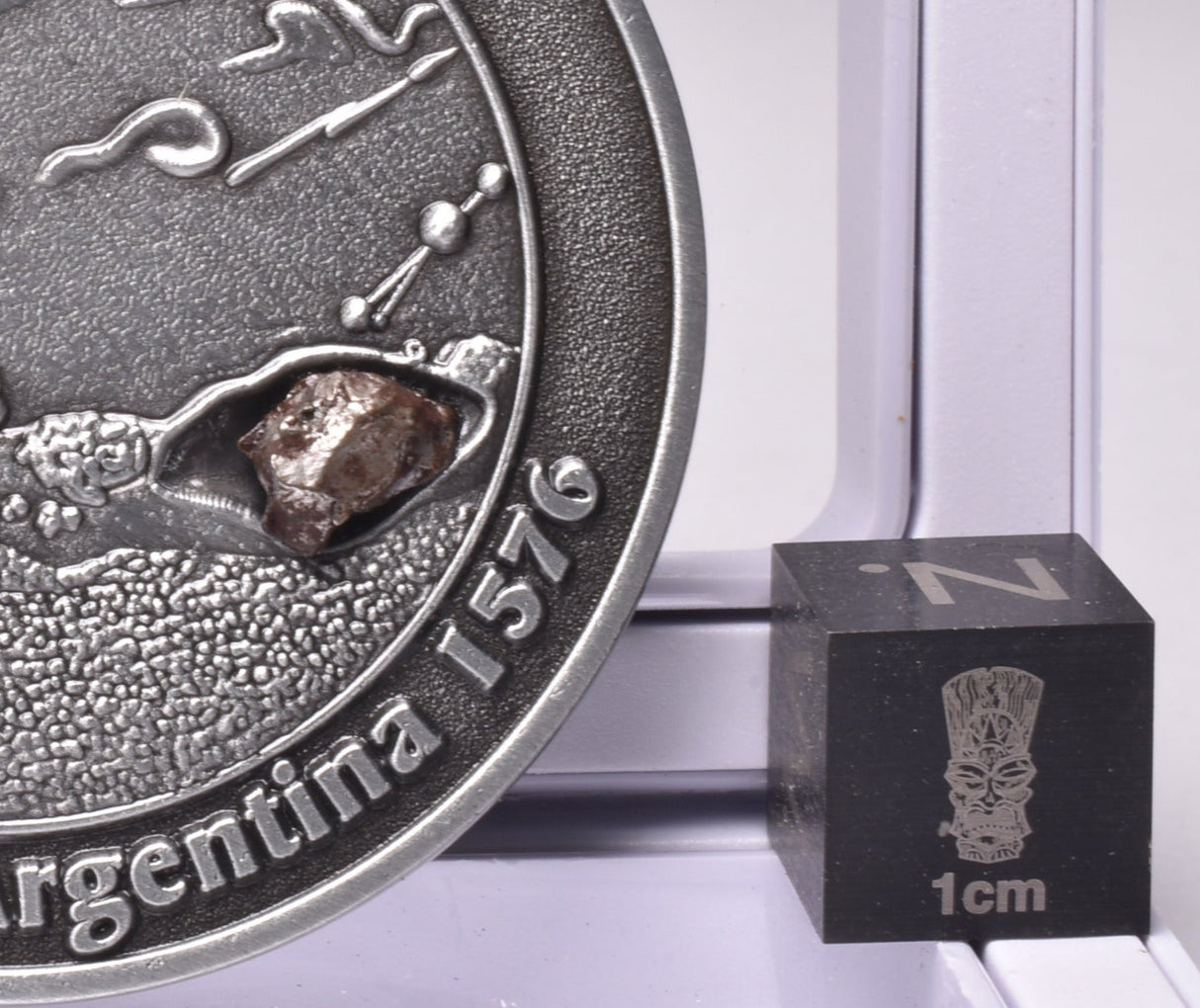 CAMPO DEL CIELO METEORITE SET in COLLECTORS COIN NUMBER 0048 MT227