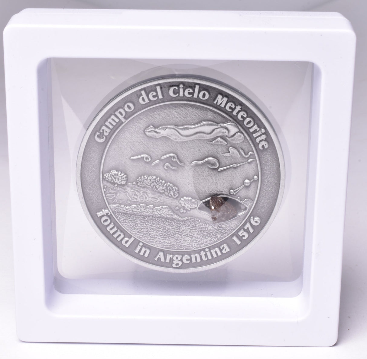 CAMPO DEL CIELO METEORITE SET in COLLECTORS COIN NUMBER 0034 MT229
