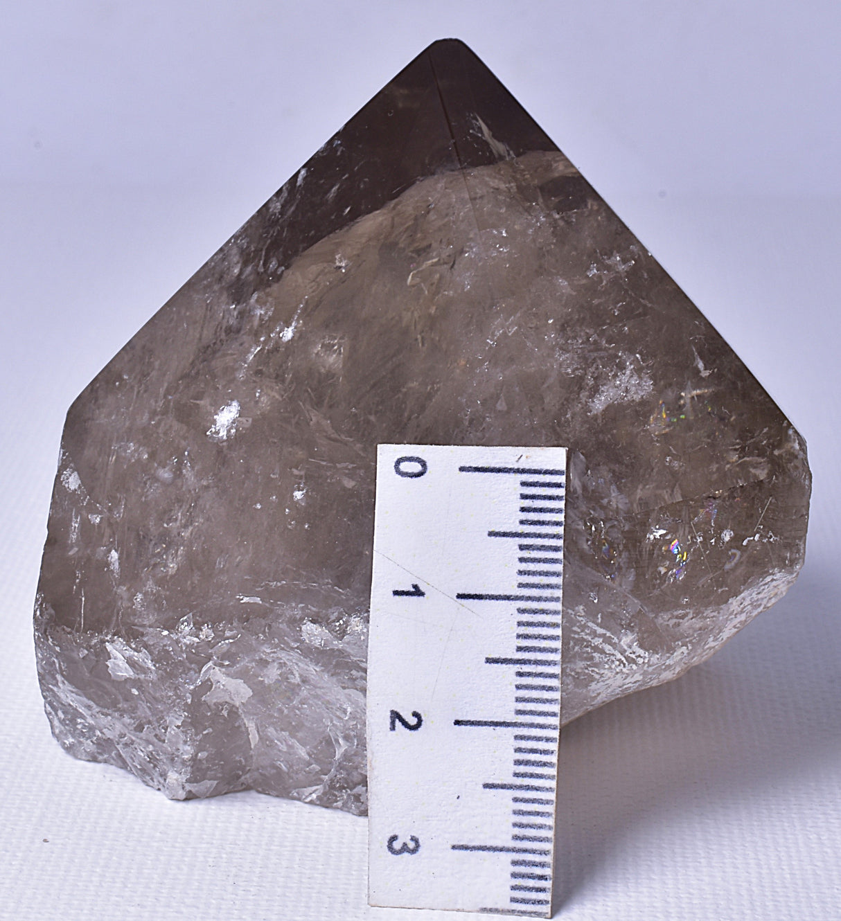 SMOKEY QUARTZ 6 SIDED POINT P608