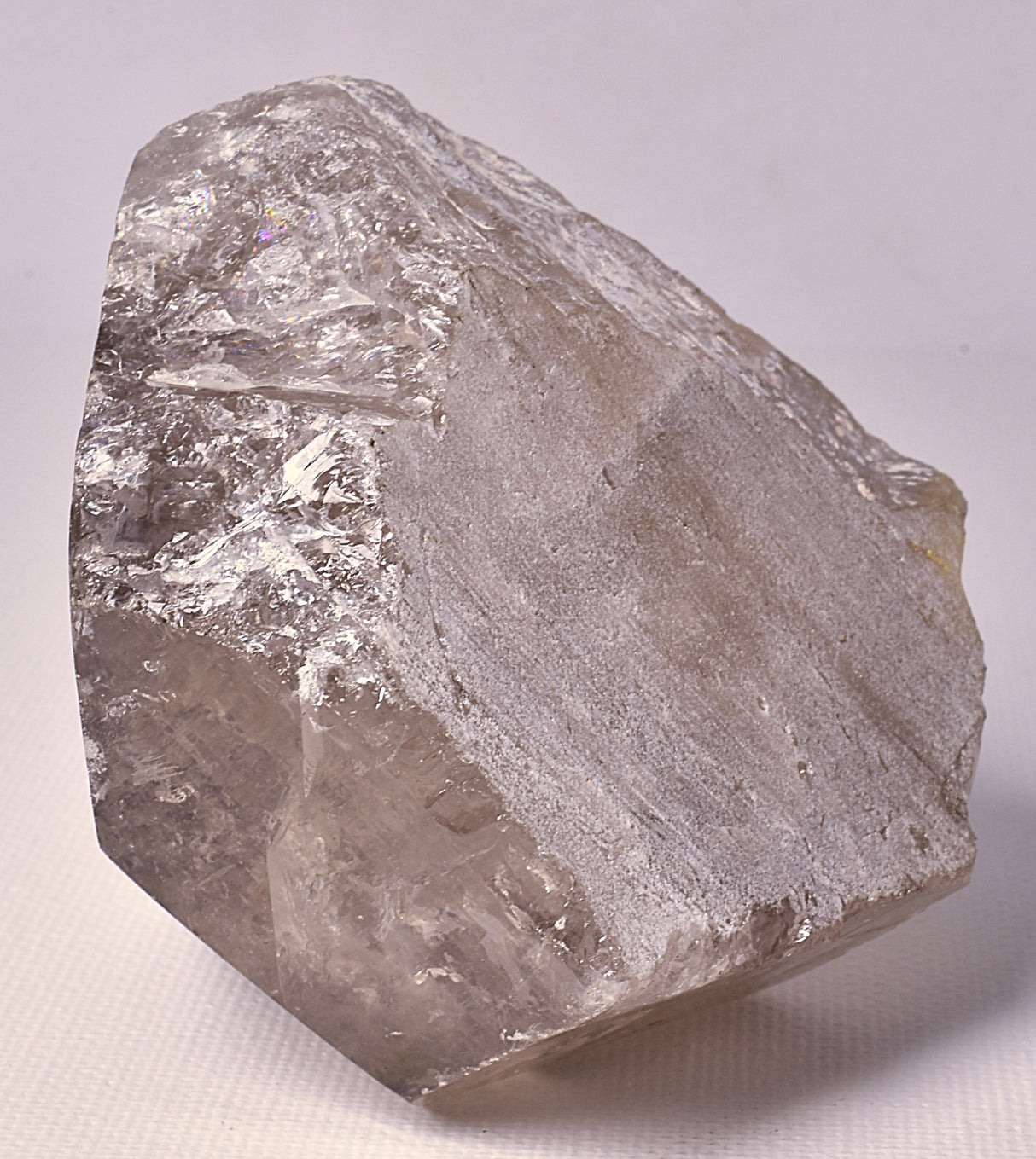 SMOKEY QUARTZ 6 SIDED POINT P608