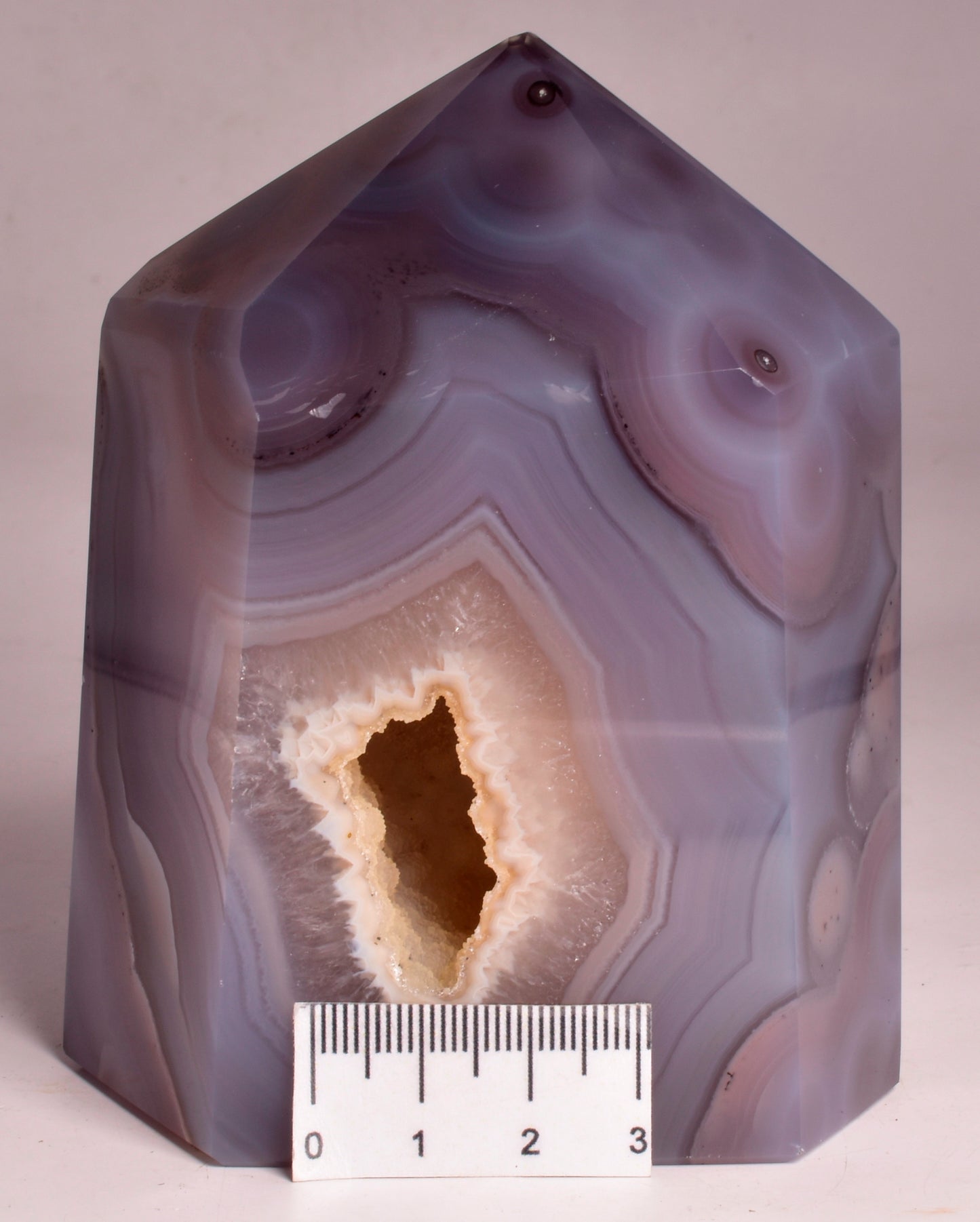 DRUZY AGATE POINT/GENERATOR from BRAZIL P724