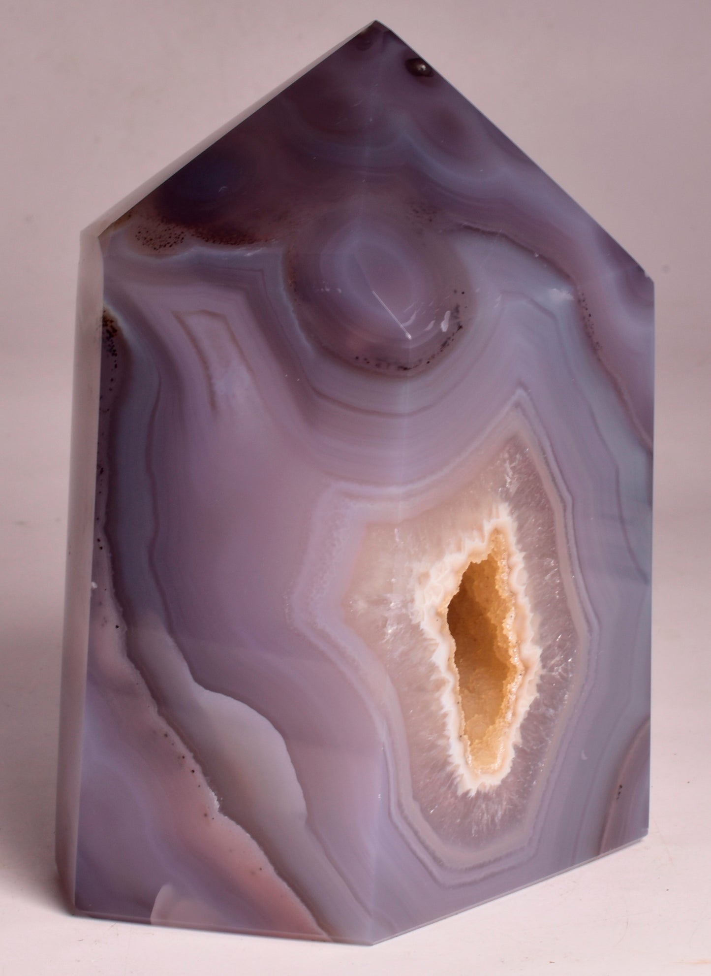 DRUZY AGATE POINT/GENERATOR from BRAZIL P724