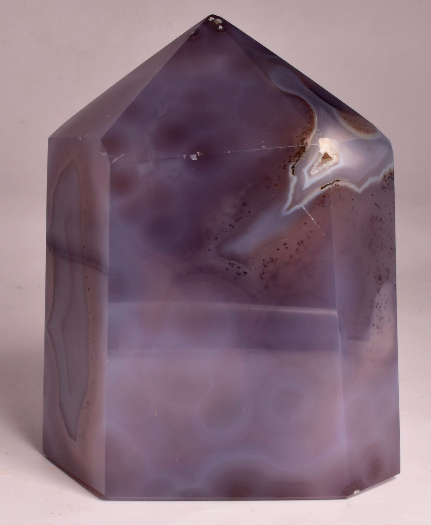 DRUZY AGATE POINT/GENERATOR from BRAZIL P724
