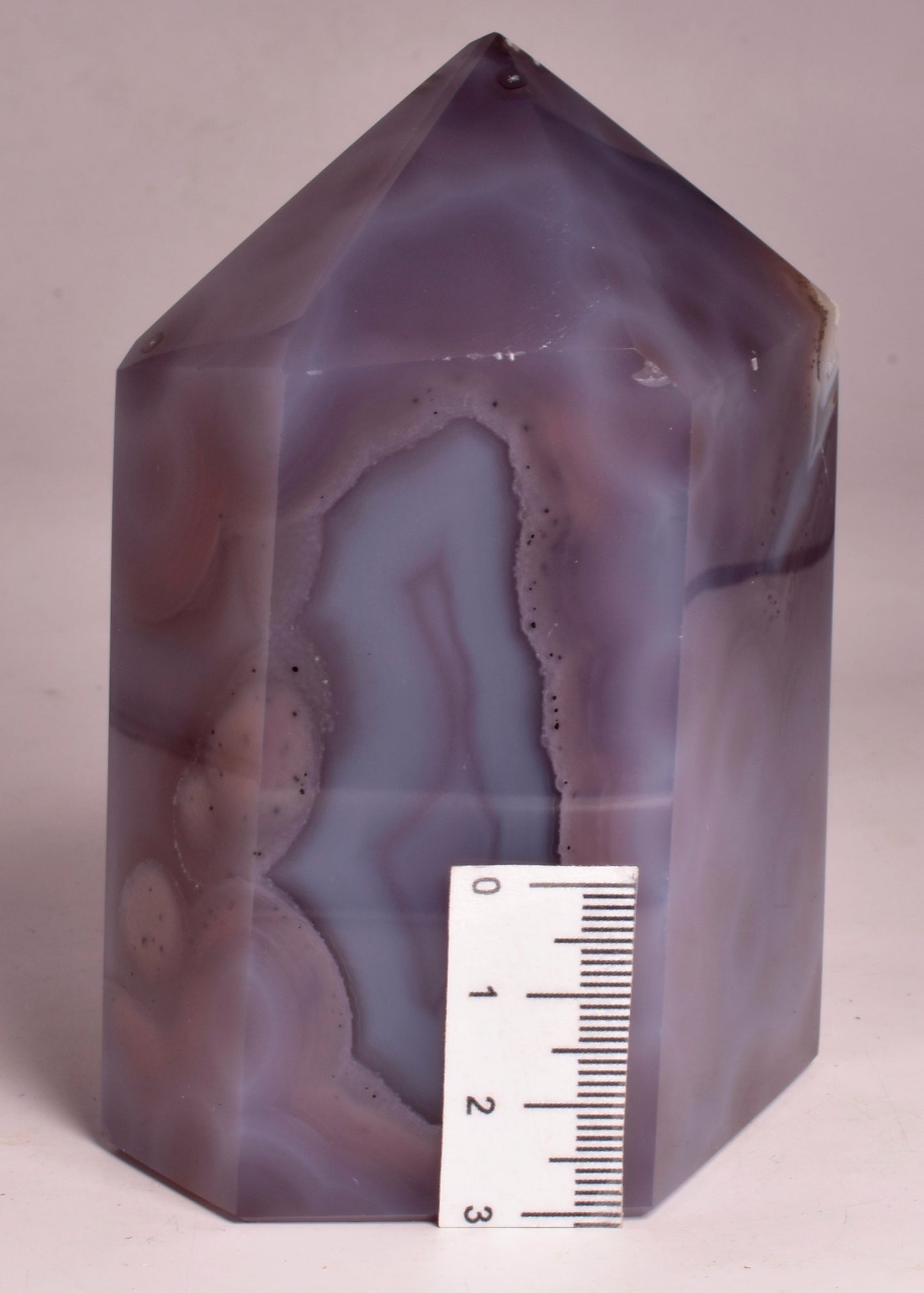 DRUZY AGATE POINT/GENERATOR from BRAZIL P724
