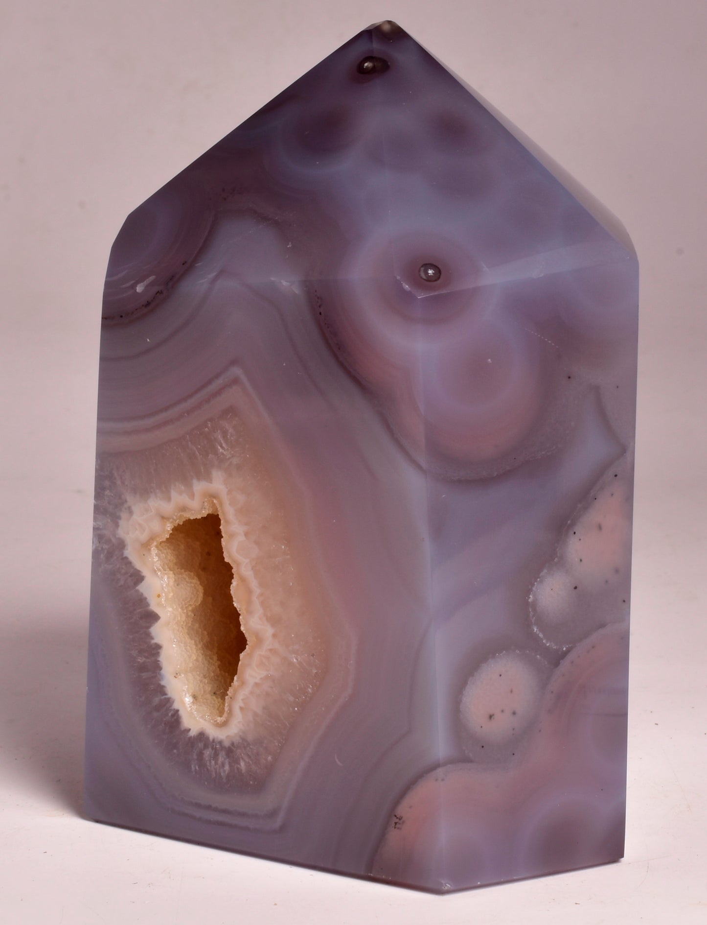 DRUZY AGATE POINT/GENERATOR from BRAZIL P724