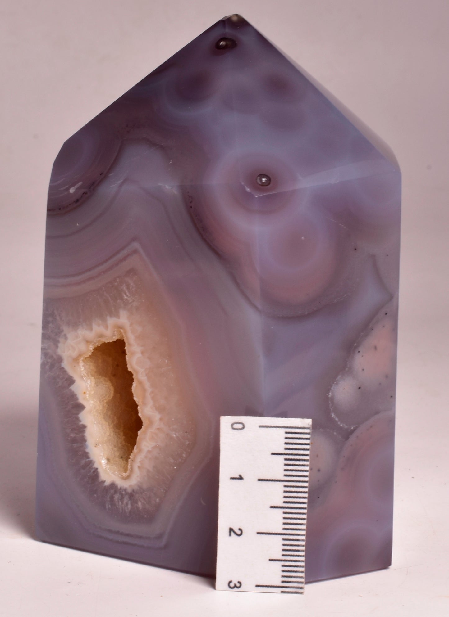 DRUZY AGATE POINT/GENERATOR from BRAZIL P724