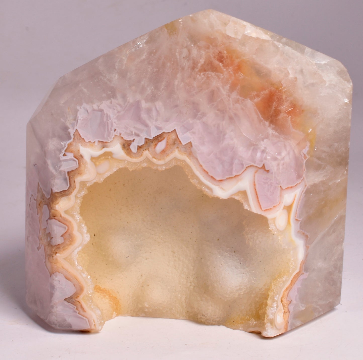 DRUZY AGATE POINT/GENERATOR from BRAZIL P725