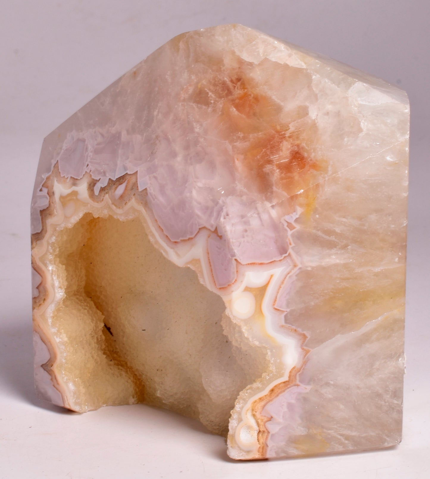DRUZY AGATE POINT/GENERATOR from BRAZIL P725