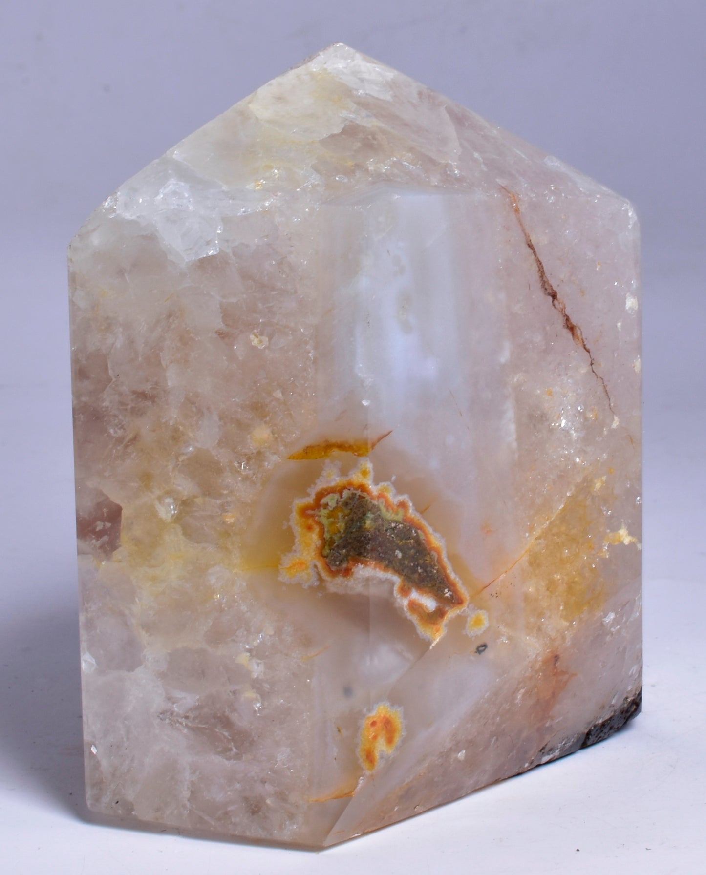 DRUZY AGATE POINT/GENERATOR from BRAZIL P725
