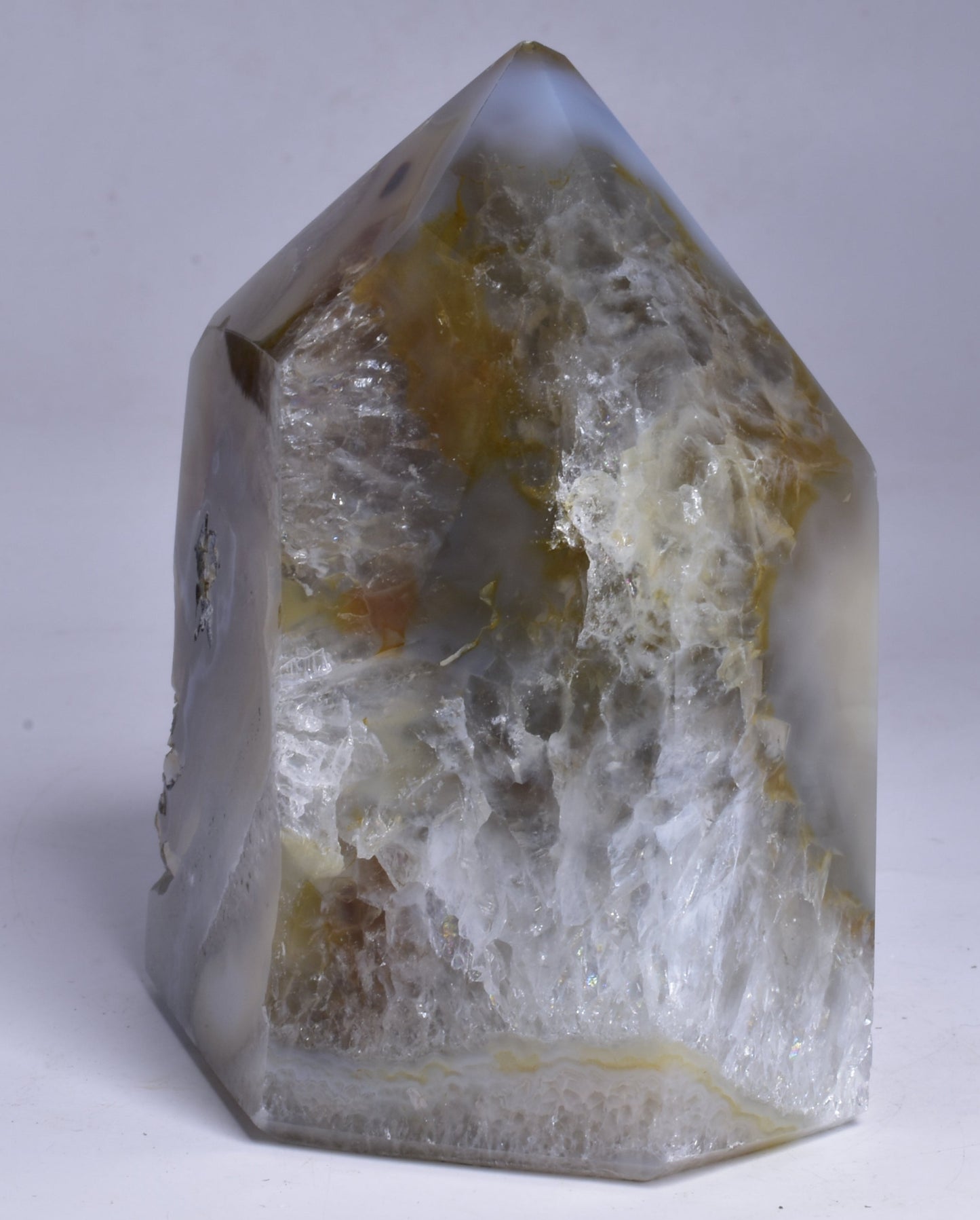 DRUZY AGATE POINT/GENERATOR from BRAZIL P508