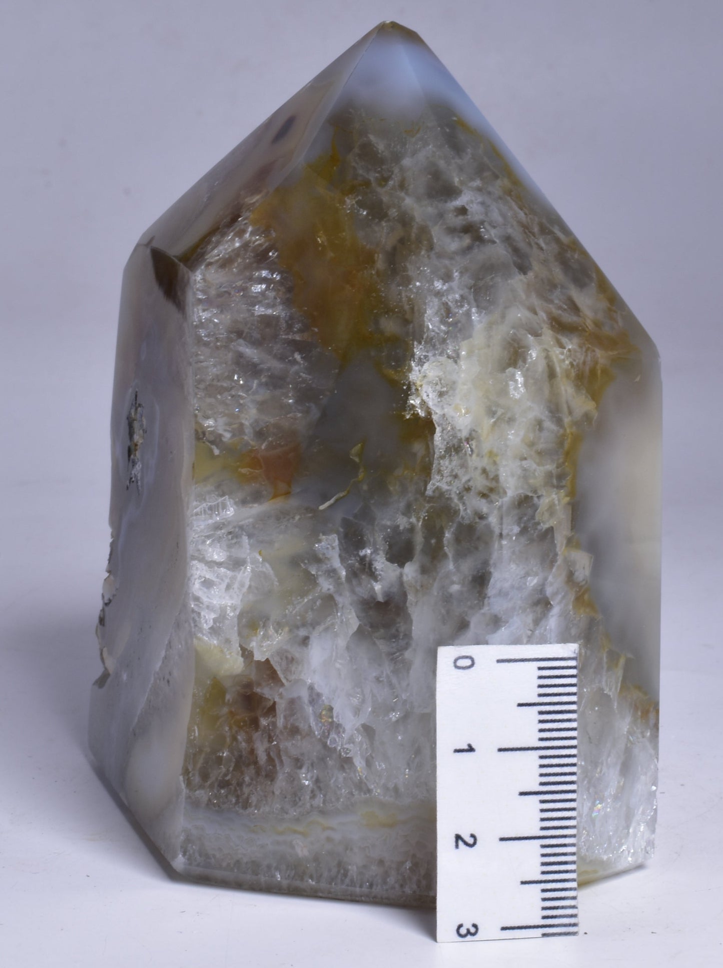 DRUZY AGATE POINT/GENERATOR from BRAZIL P508