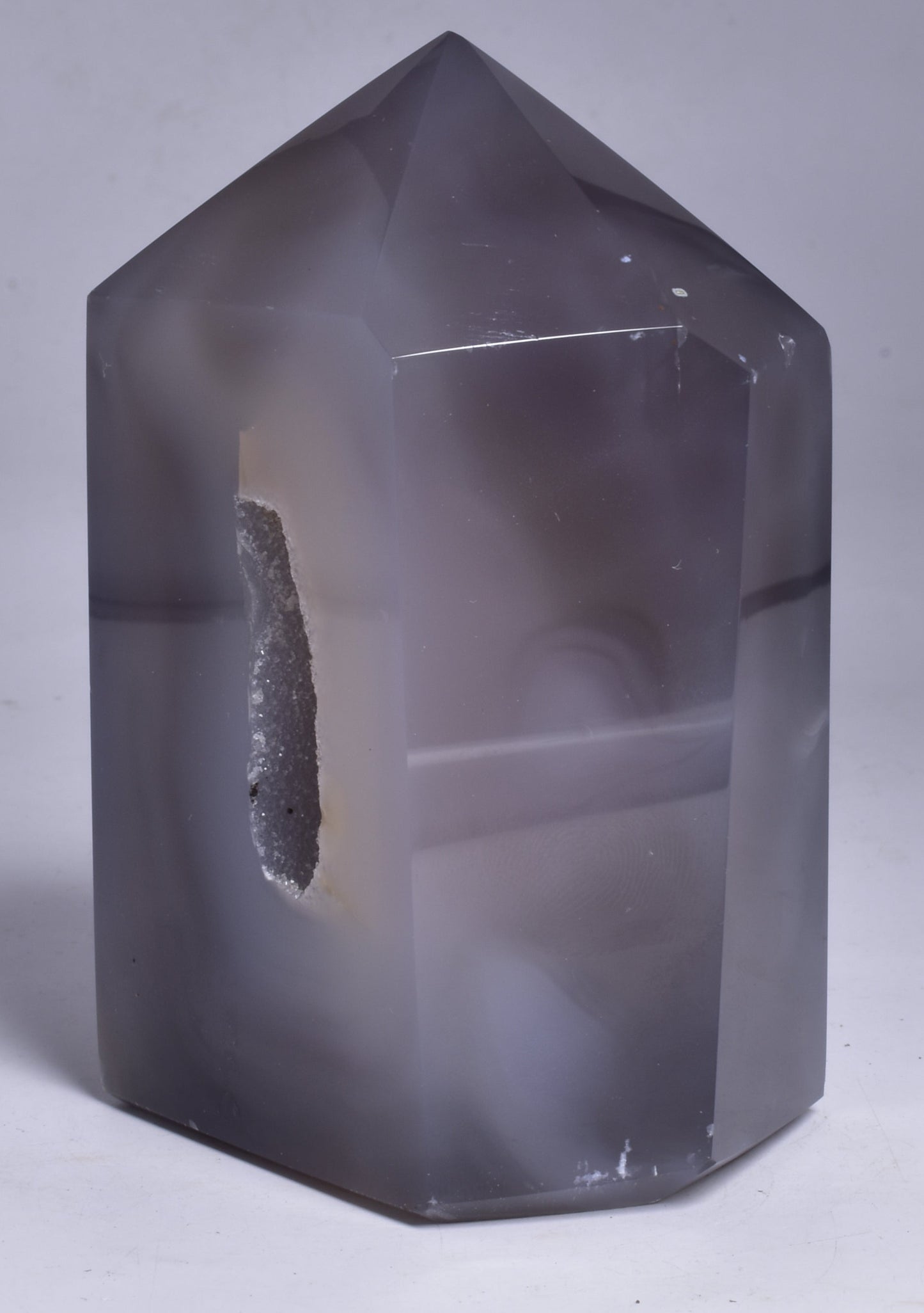 DRUZY AGATE POINT/GENERATOR from BRAZIL P726
