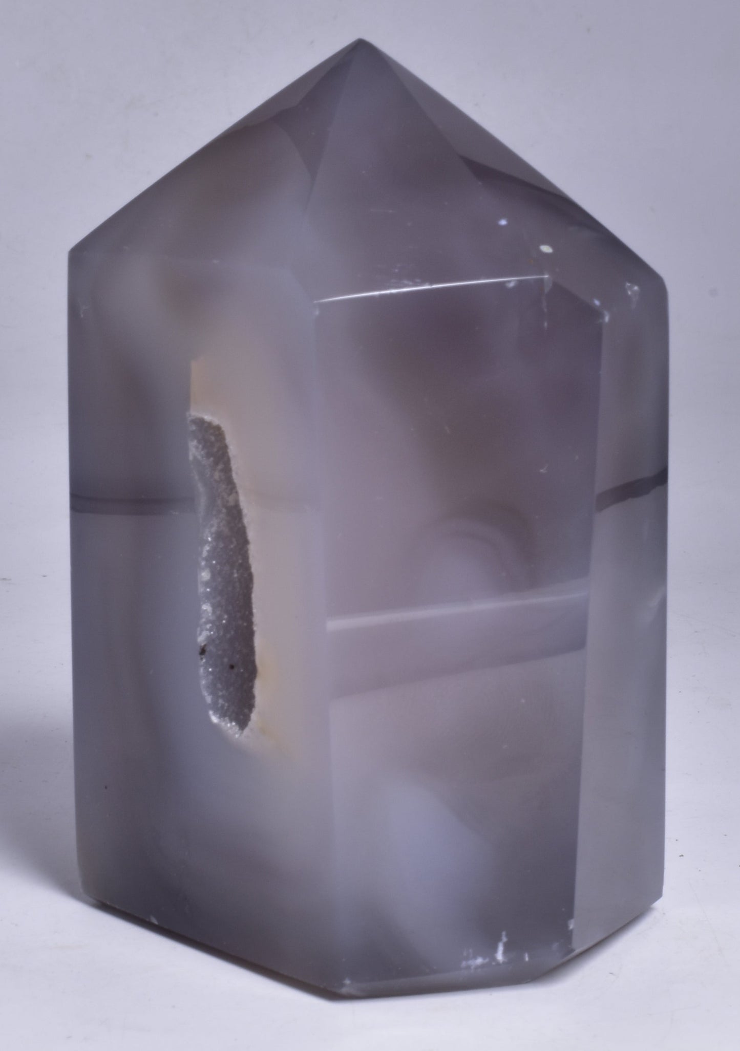 DRUZY AGATE POINT/GENERATOR from BRAZIL P726
