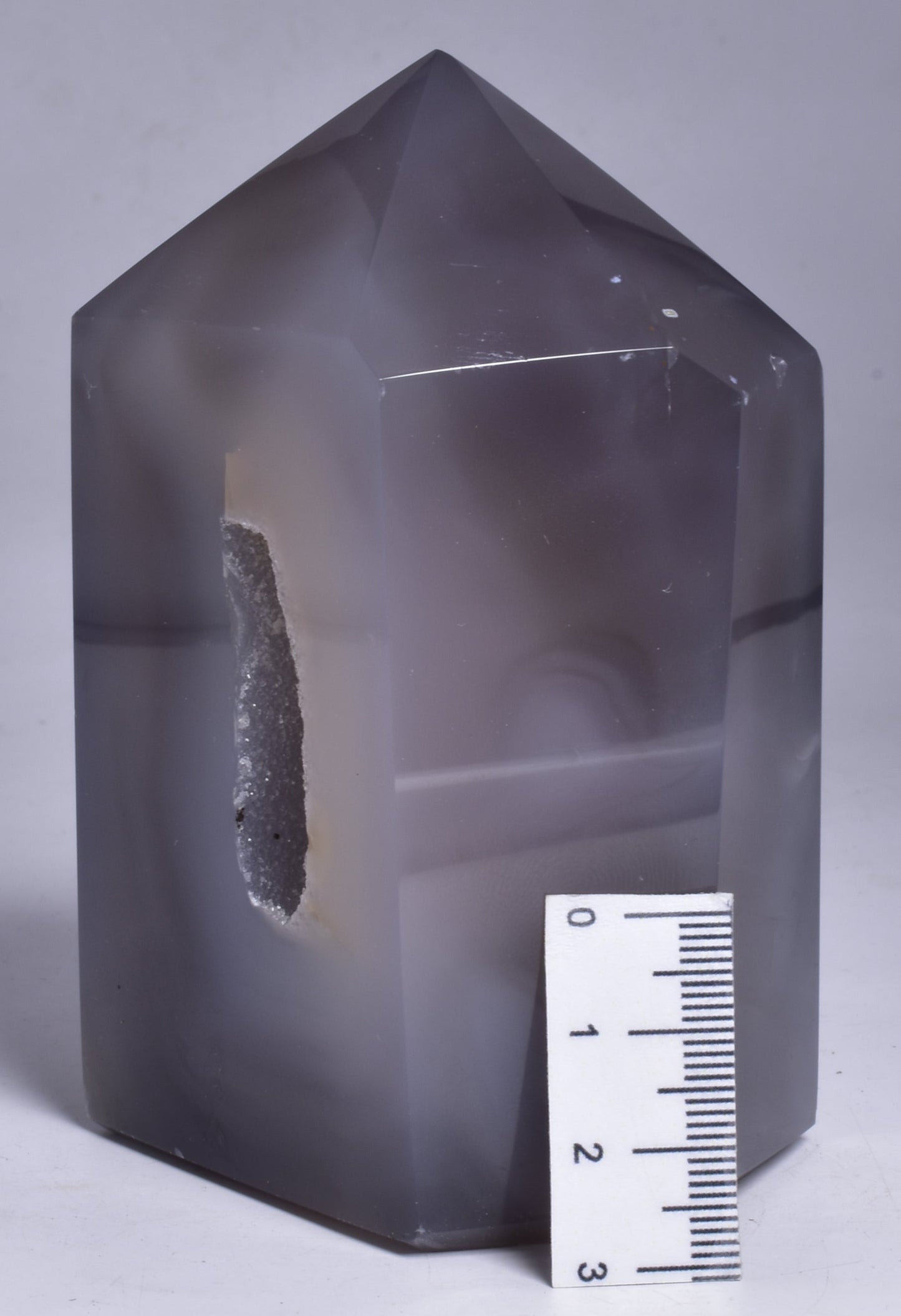 DRUZY AGATE POINT/GENERATOR from BRAZIL P726