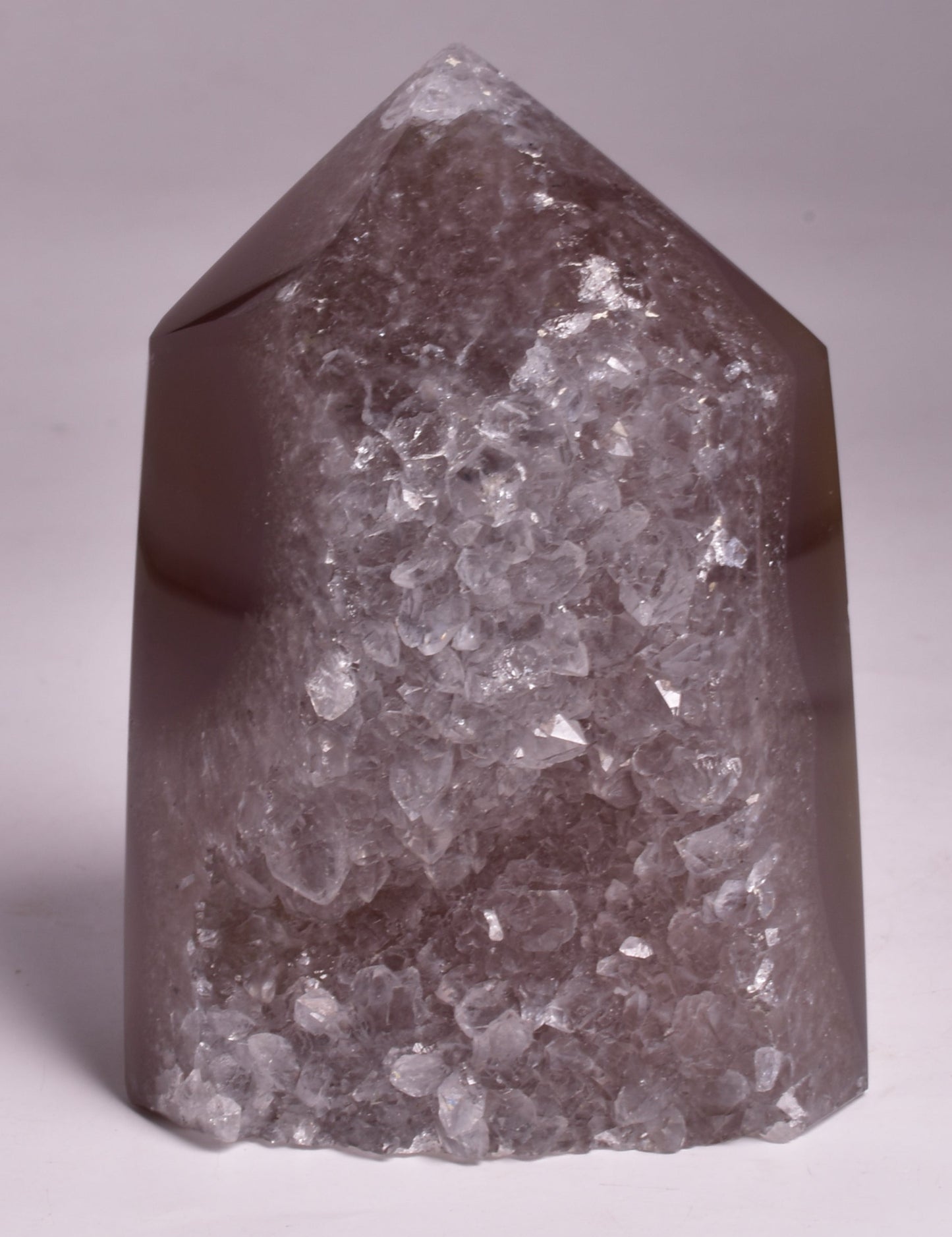 DRUZY AGATE POINT/GENERATOR from BRAZIL P728