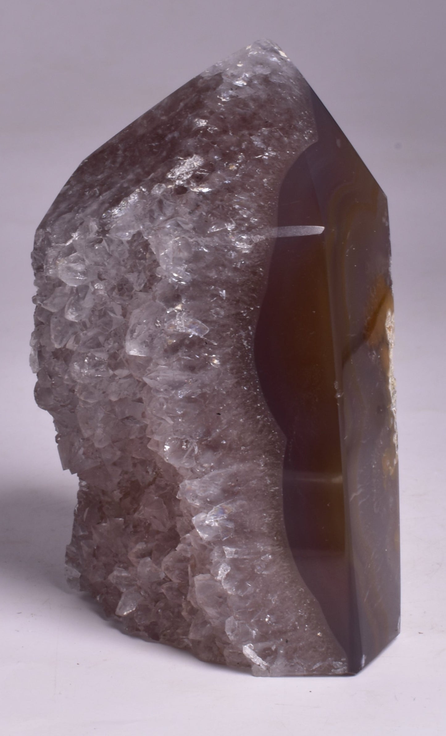 DRUZY AGATE POINT/GENERATOR from BRAZIL P728