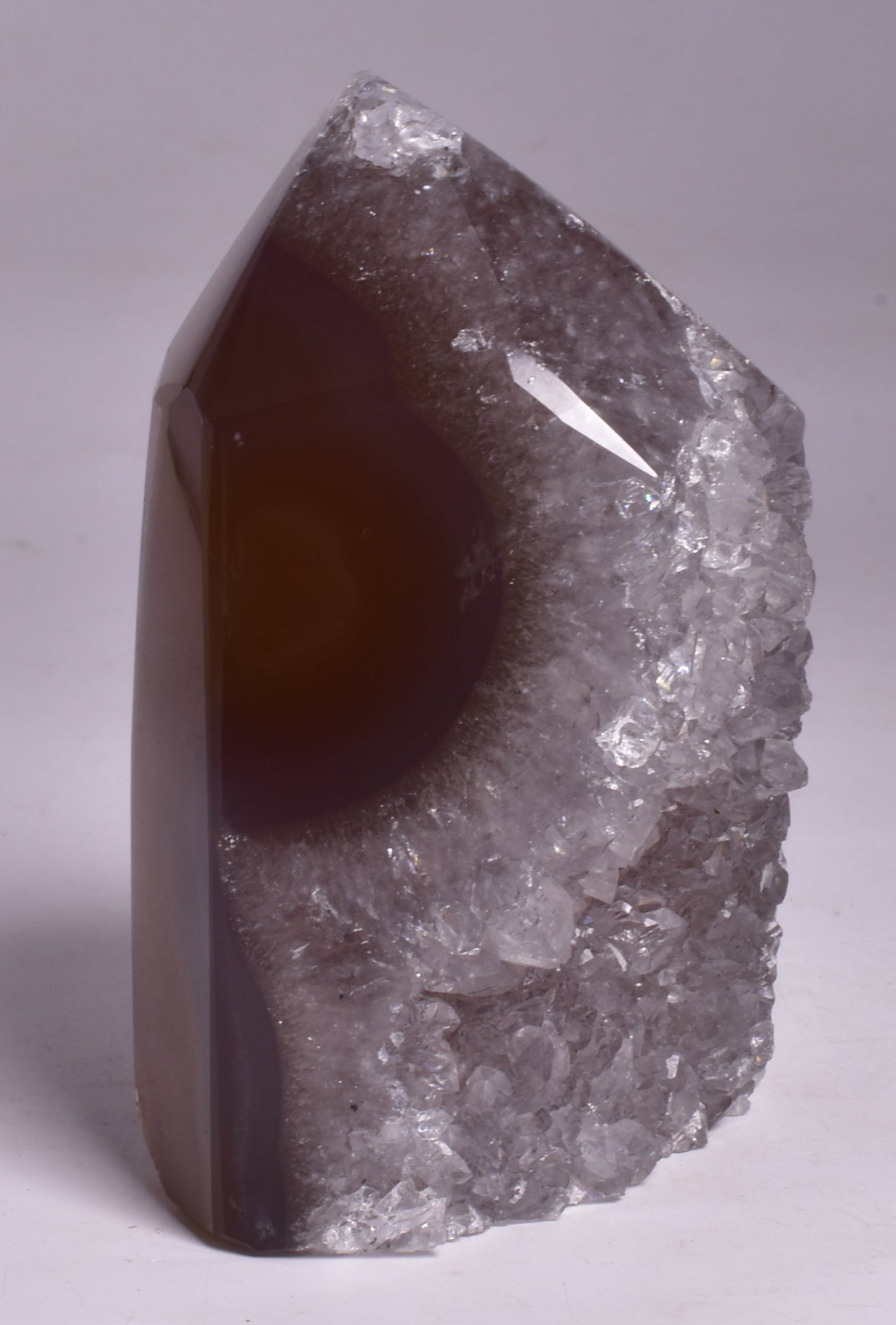 DRUZY AGATE POINT/GENERATOR from BRAZIL P728